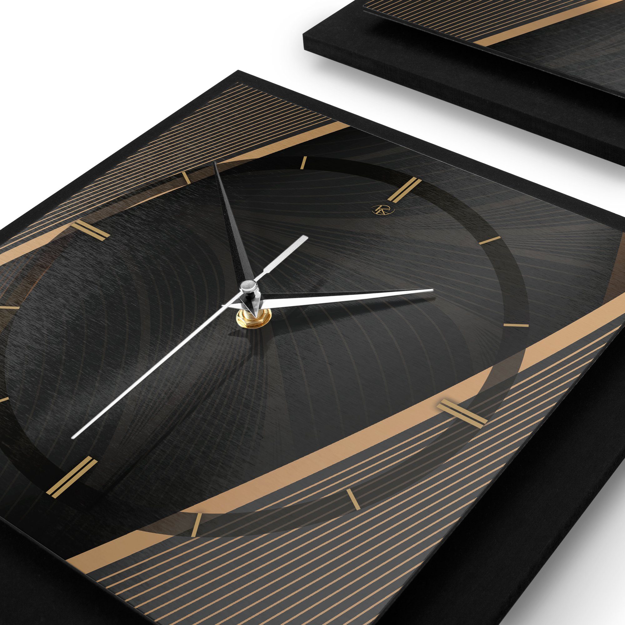 außergewöhnlich, Funk- 90x30cm Wanduhr Ticken; Quarzuhrwerk; Kreative oder Feder elegant, Hochformat Lines modern) (ohne Elegant