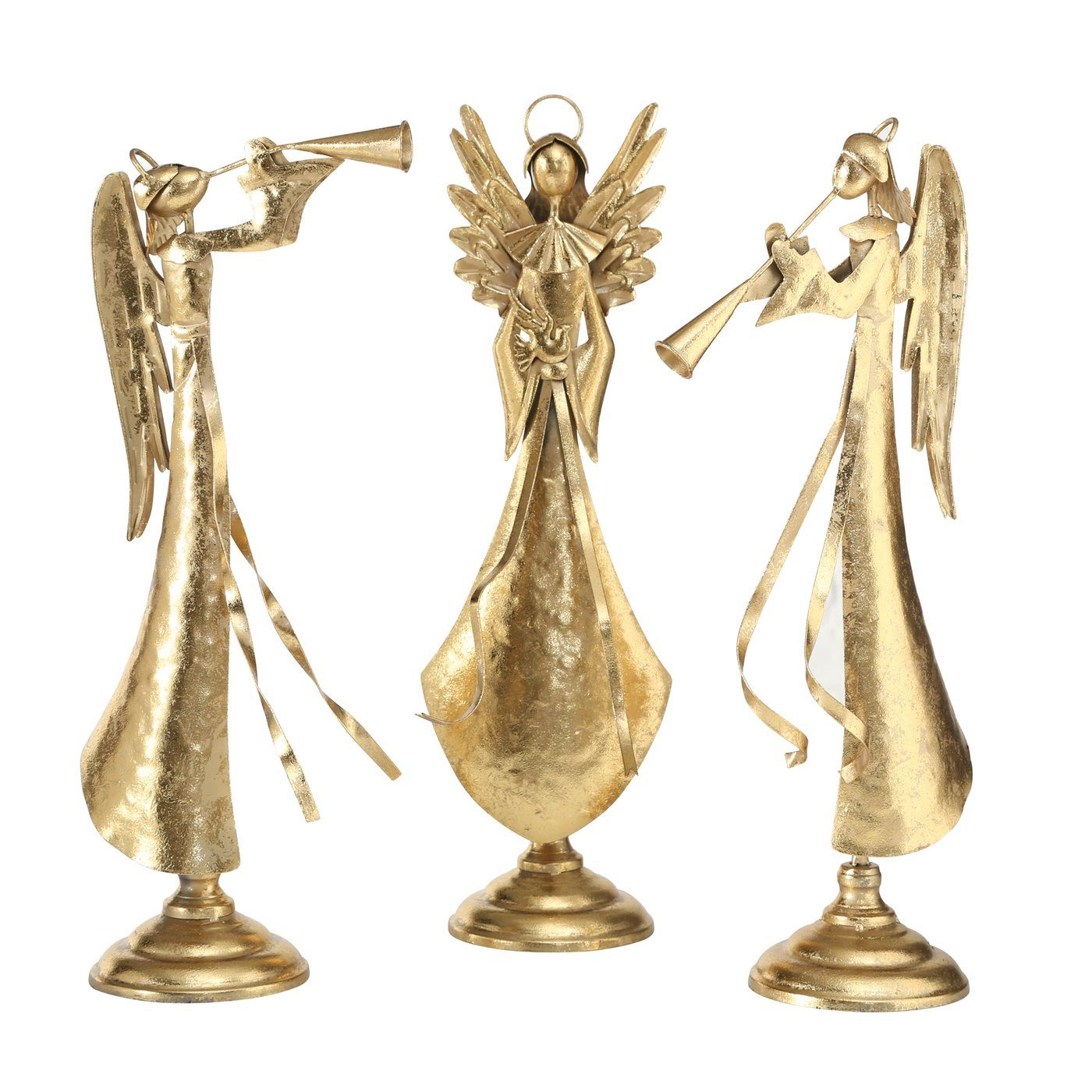 BOLTZE GRUPPE GmbH Engelfigur Dekogfigur Cory Engel 3.sortiert H.45 cm gold Eisen Stückpreis