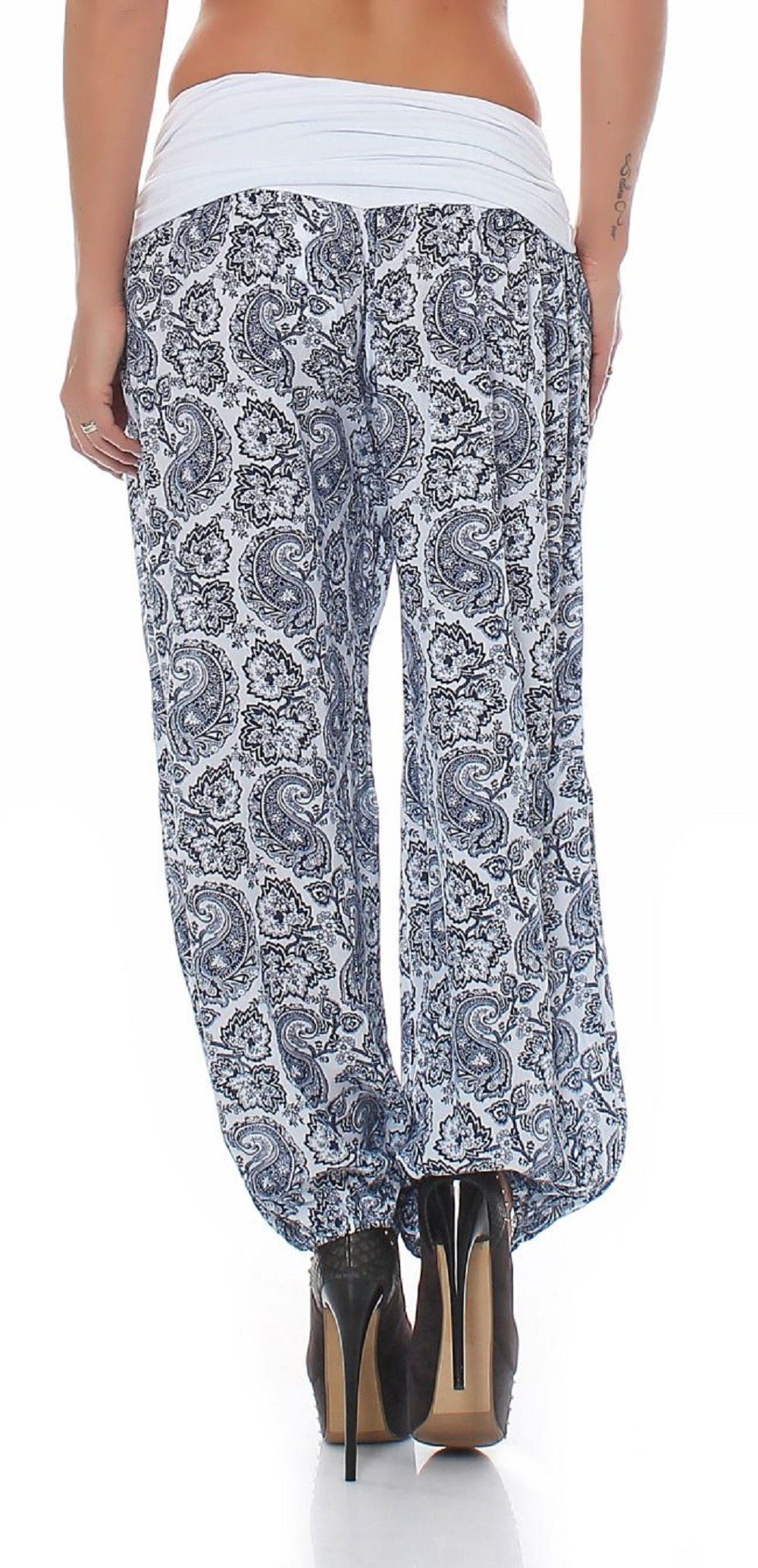 malito more than fashion Haremshose malito Damen Pumphose im Orient Design 8580 Haremshose im Orient Design