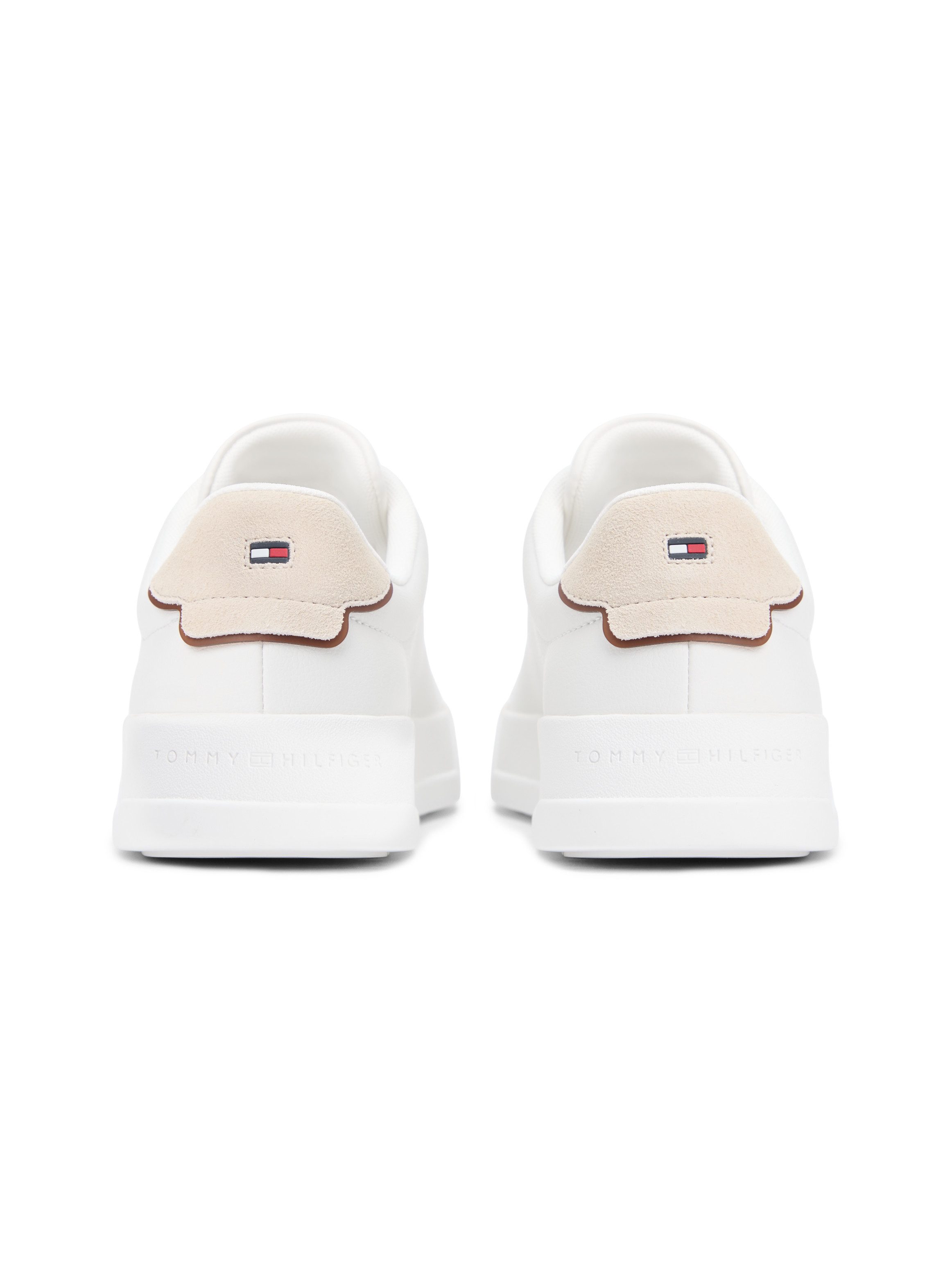 Tommy Hilfiger TH COURT LTH DETAIL ESS Sneaker, Freizeitschuh, Halbschuh, Schnürschuh mit seitlichem Logoschriftzug