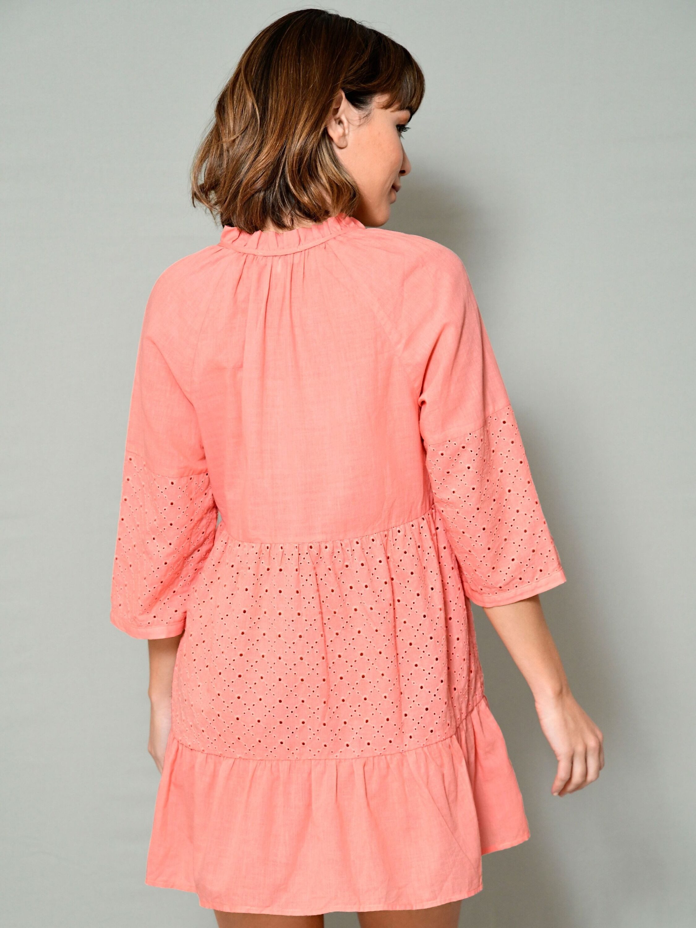 Alba Moda Tunika Tunika mit modischer Lochstickerei