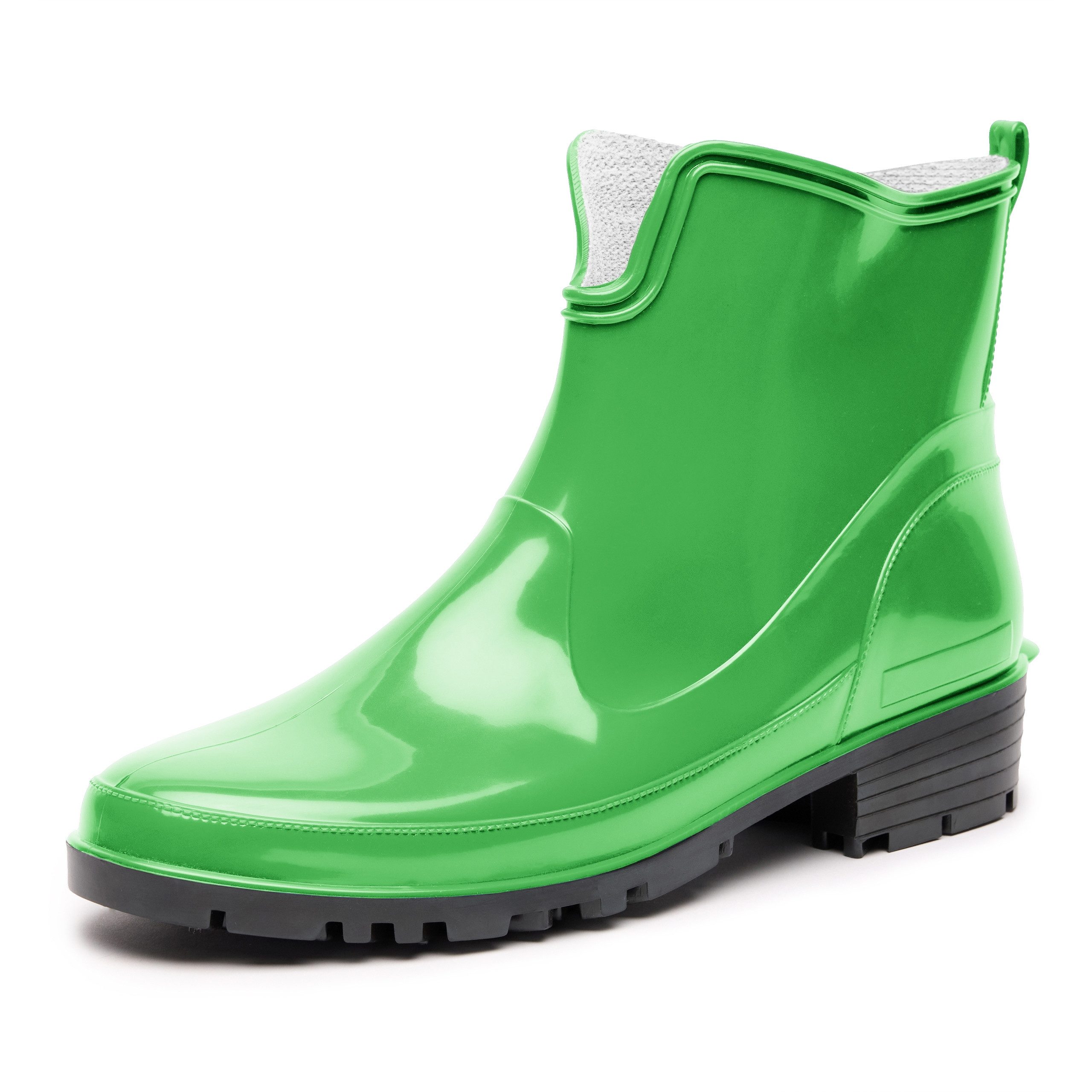 Ladeheid Gummistiefeletten LA-930 kurze Boots für Frauen Gummistiefel Damen wasserfest und bequem