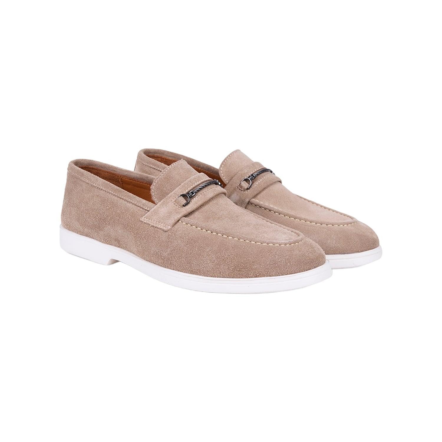 Desa DESA Herren-Wildlederslipper mit Metalldetails Loafer