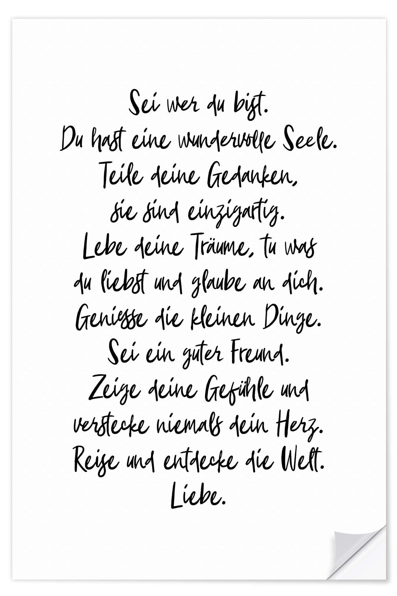 Posterlounge Poster Ohkimiko, Sei wer du günstig online kaufen