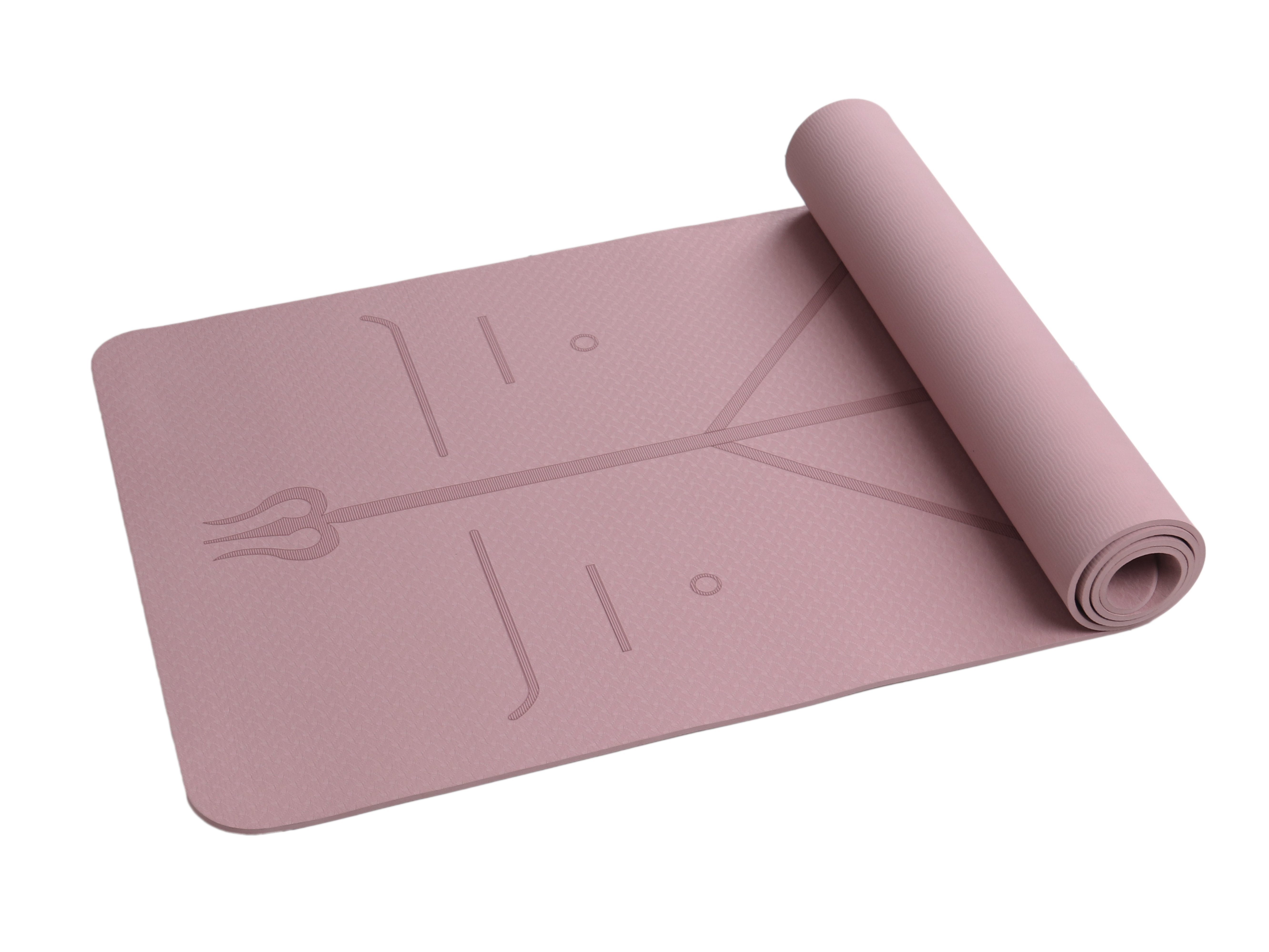 BEAUTYOVO Yogamatte 8mm TPE - Faltbare Fitnessmatte 183x61cm Rutschfest