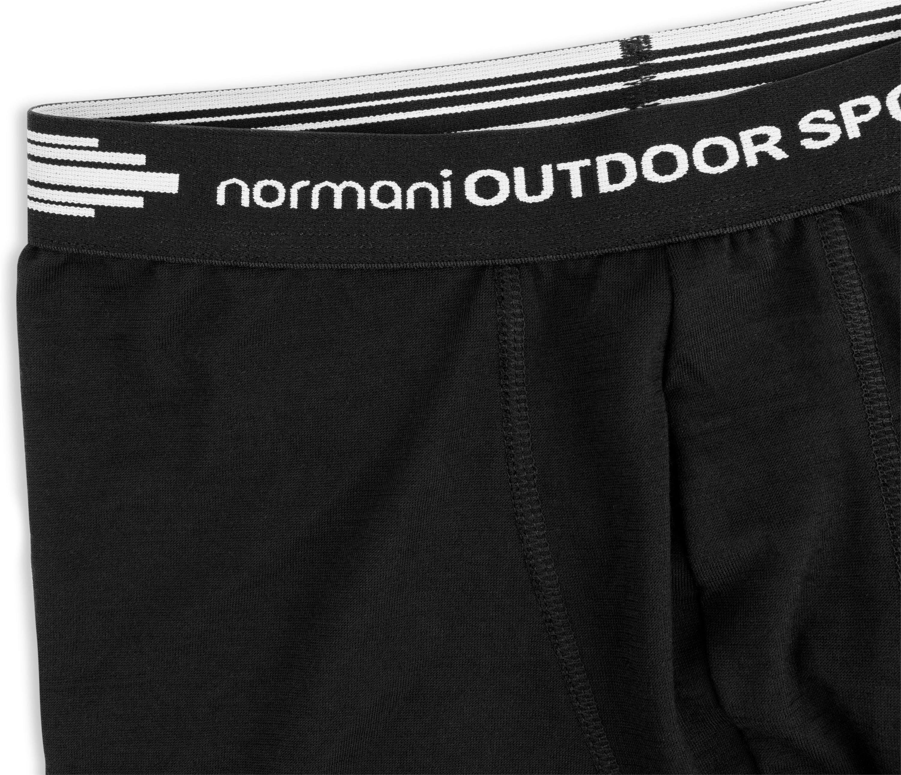 normani Retro Boxer 2er Pack Herren Merino Boxershorts Unterhose Sportunterhose Funktionsunterwäsche aus 100% Merinowolle – Bild 5 von 5