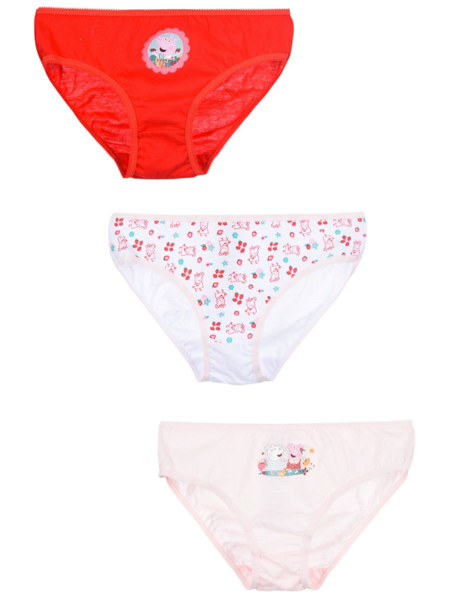 Peppa Pig Slip Peppa Wutz mit Glitzer (3-St) Mädchen Unterhosen Gr.98 -116 cm