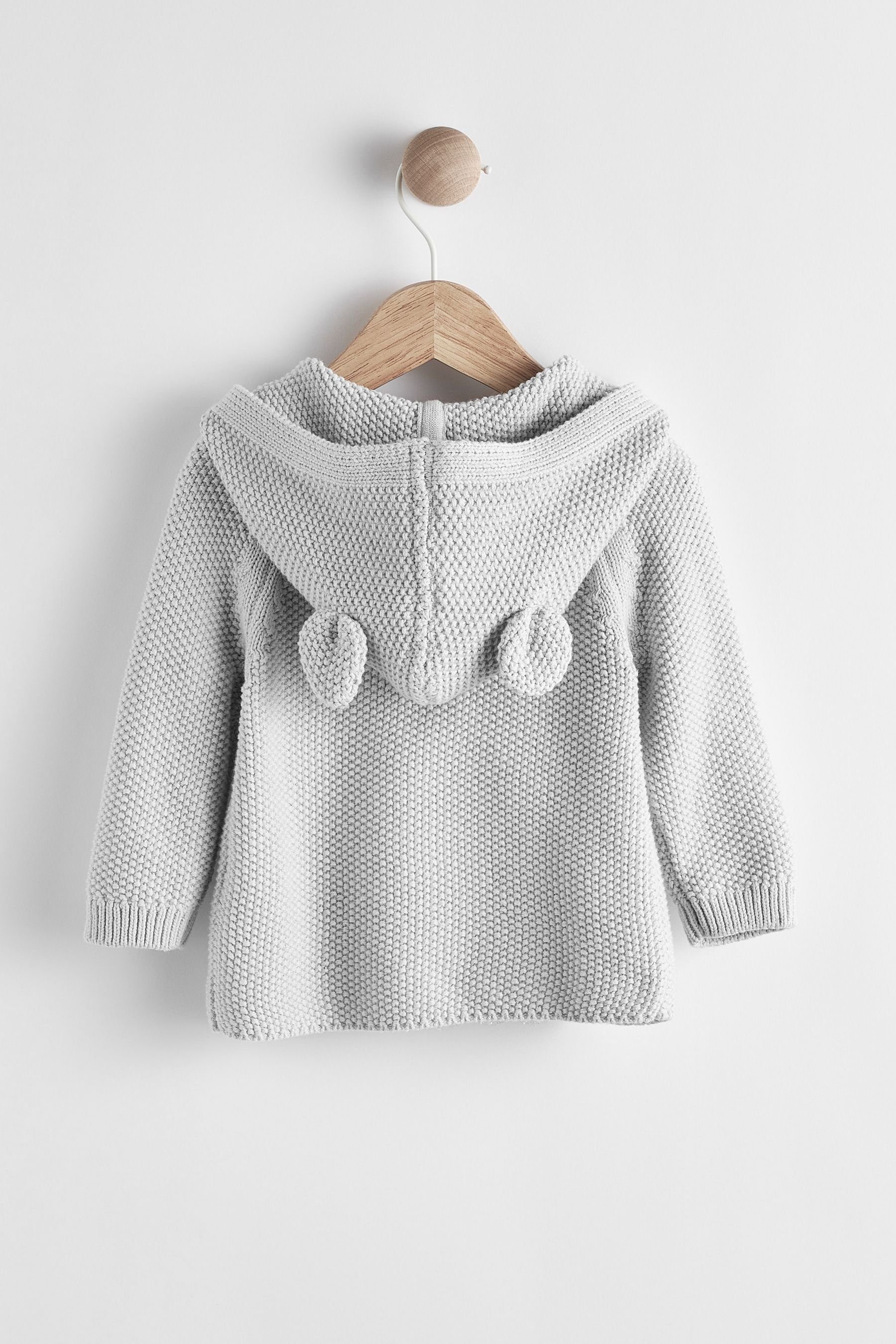 Next Strickjacke Gestrickte Baby-Strickjacke mit Bärenmotiv (1-tlg)