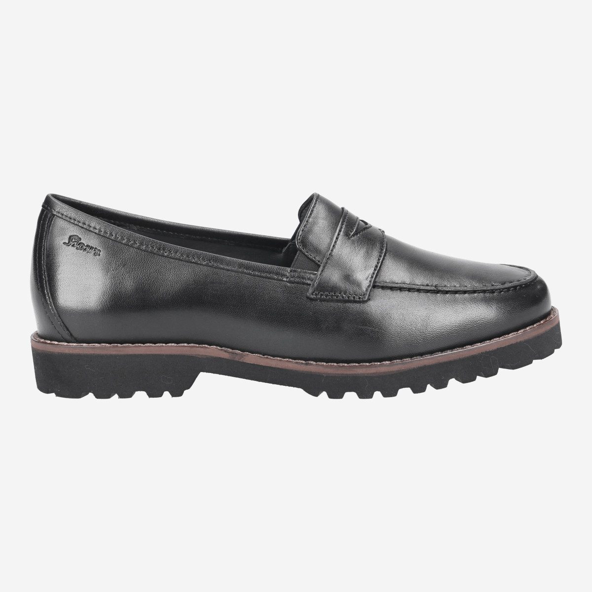 Sioux 66534 MEREDITH-709-H, Slipper & Mokassin in Schwarz für Damen Slipper