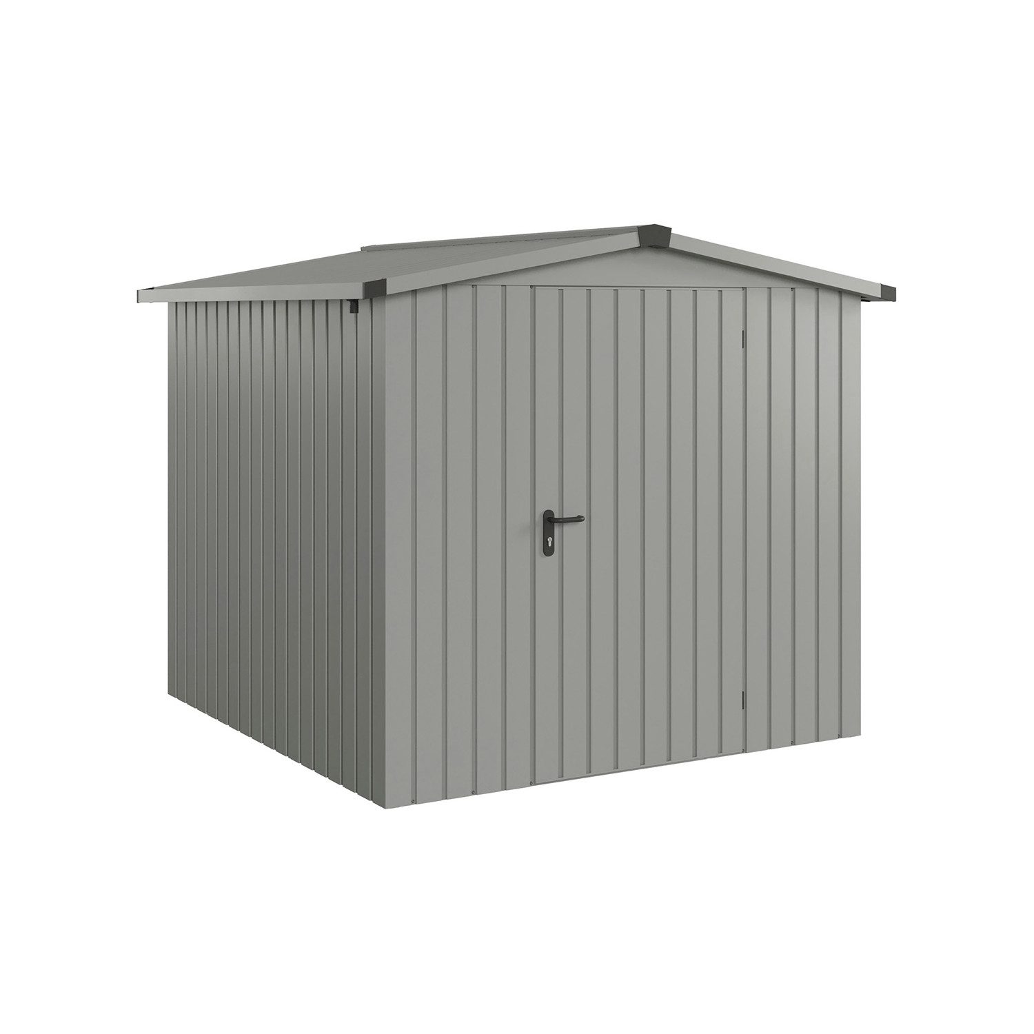 Hörmann Ecostar Gerätehaus Metall "Euroline Trend", BxT: 214x214 cm, graualuminium