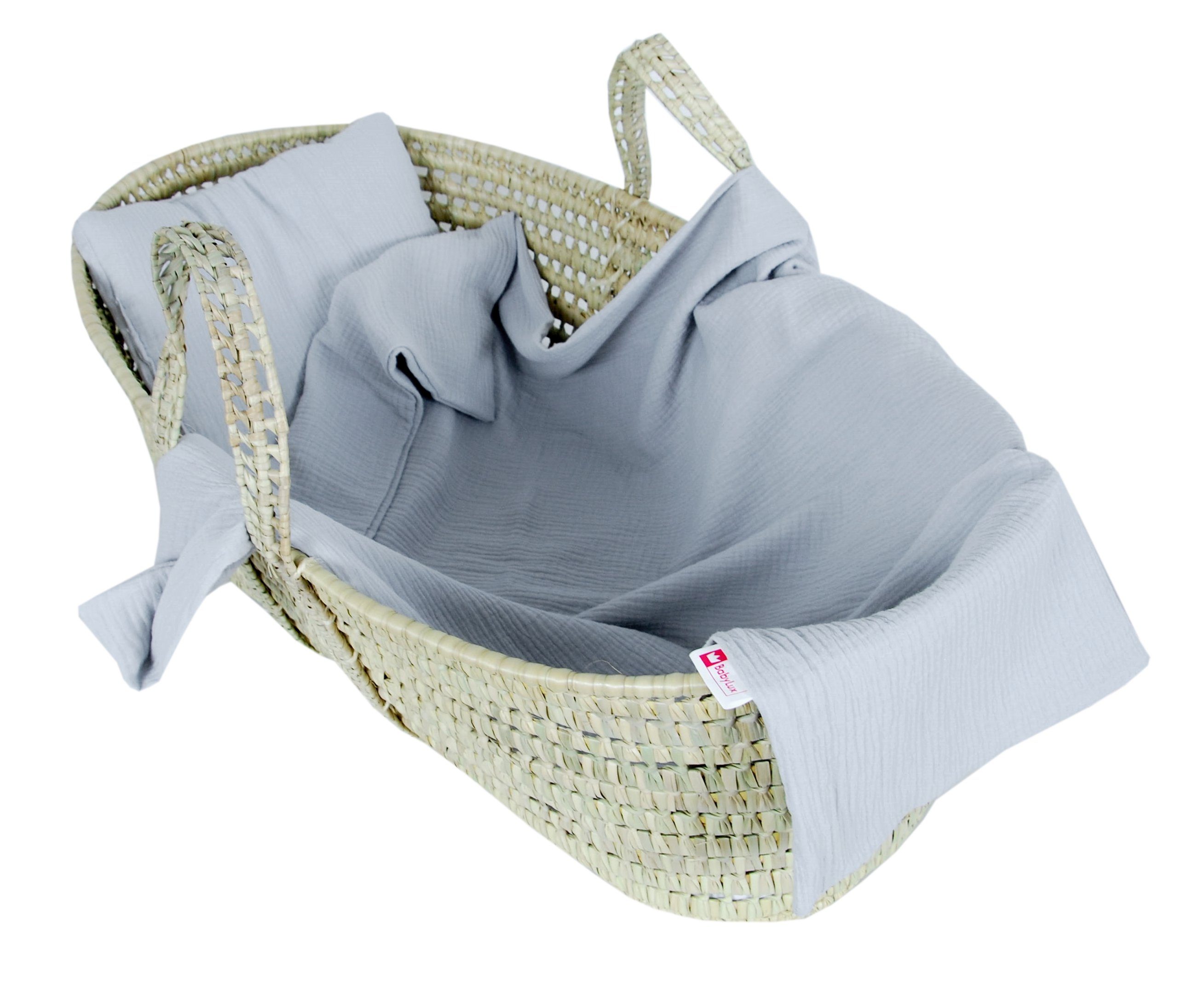 Babydecke BabyLux Musselin Decke 75x100cm +Kissen für Kinderwagen Wiege Babybett