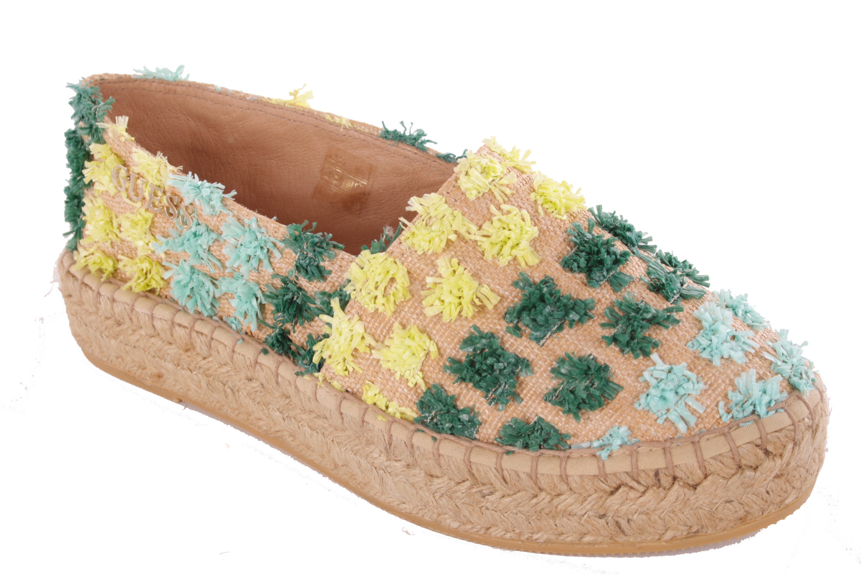 Guess Guess Damen Schlüpfschuhe Slipper Espandrilles Natur #645(EUR 39) Schnürschuh