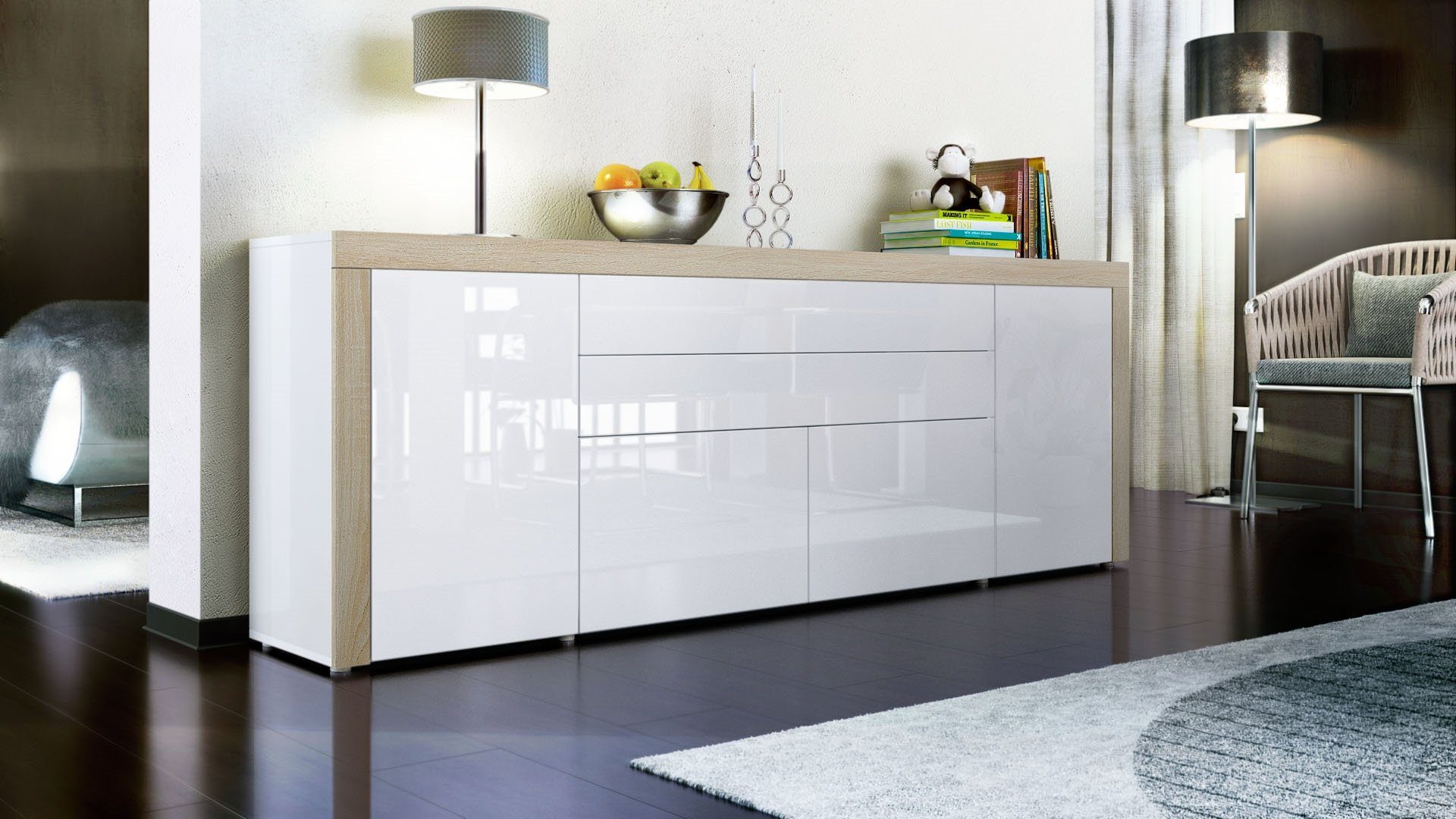 Vladon Sideboard La Paz V2 (Kommode, günstig online kaufen