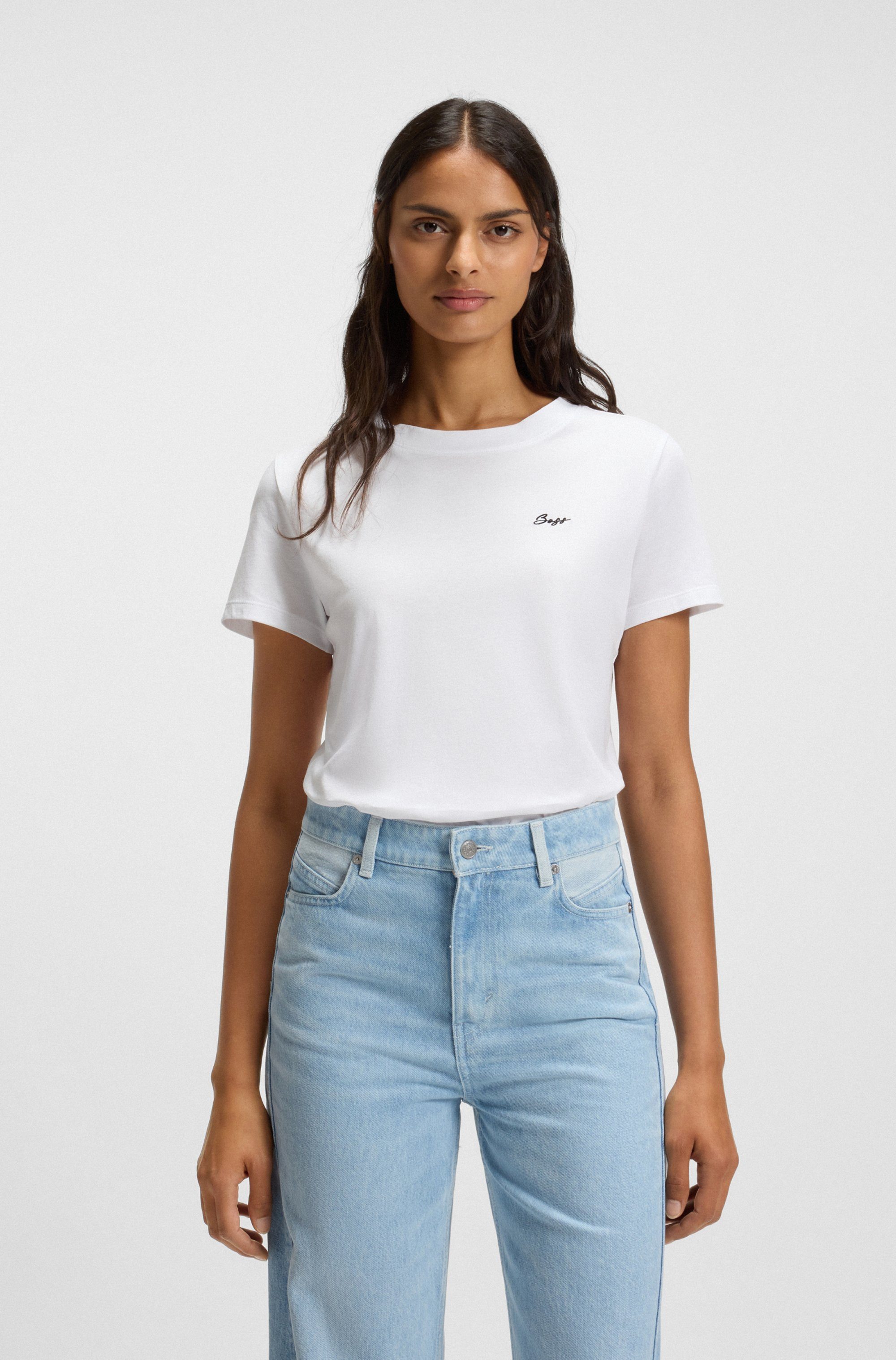 BOSS ORANGE T-Shirt Esogo HW Premium Damenmode mit gesticktem Logo günstig online kaufen