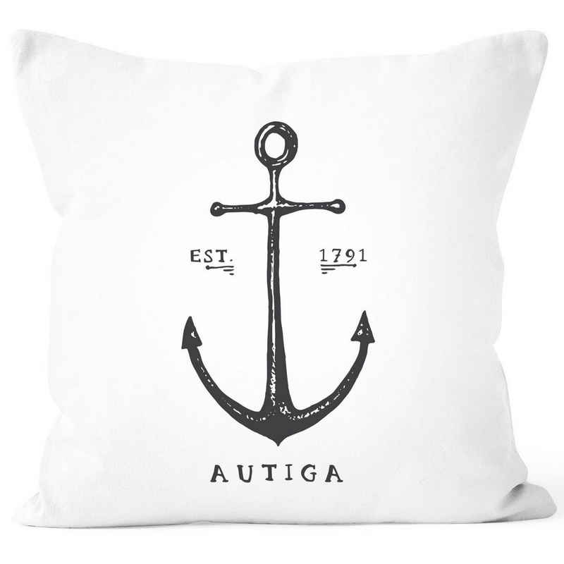 Autiga Dekokissen Kissenbezug Anker Anchor maritim Vintage Kissenhülle Autiga®