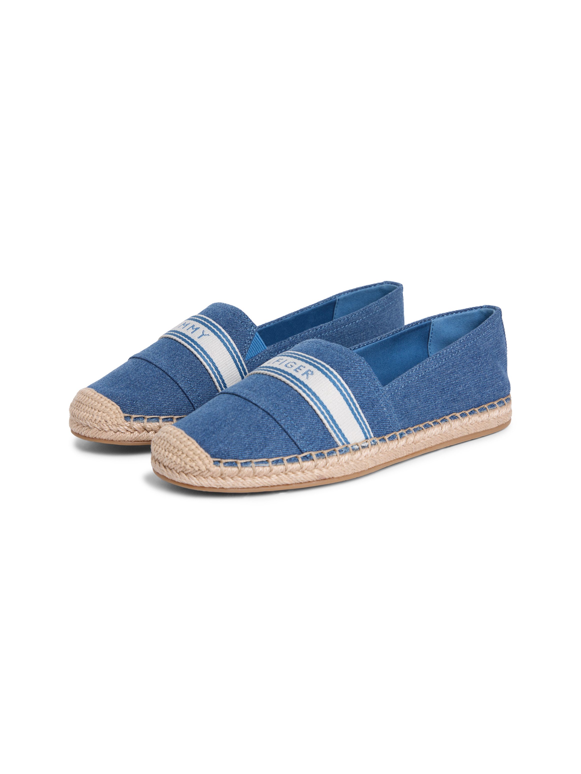Tommy Hilfiger HILFIGER WEBBING ESPADRILLE Espadrille Halbschuh, Schlupfschuh, Sommerschuh mit Logoschriftzug