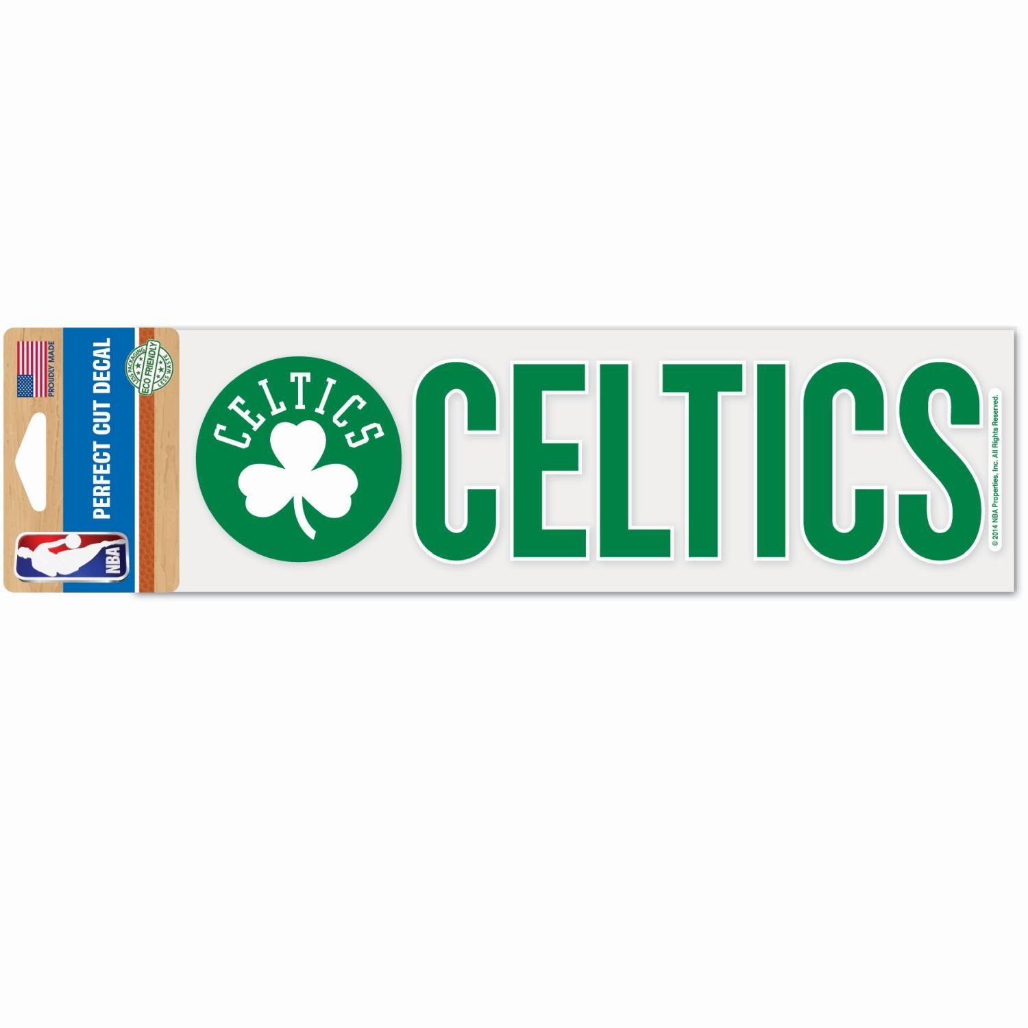Cut 8x25cm WinCraft Aufkleber Perfect NBA Celtics Wanddekoobjekt Boston