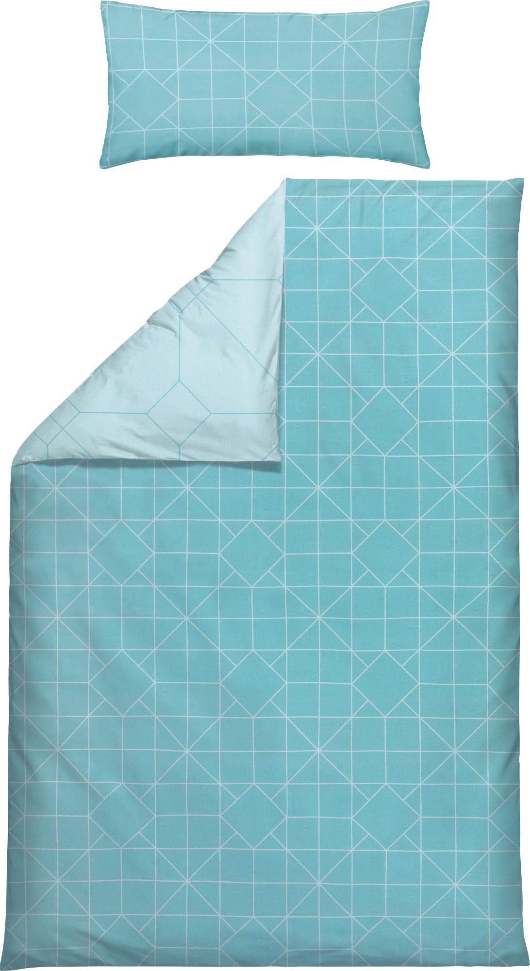 Erwin Müller Bettwäsche Wendebettwäsche, Mako-Satin, Grafik günstig online kaufen