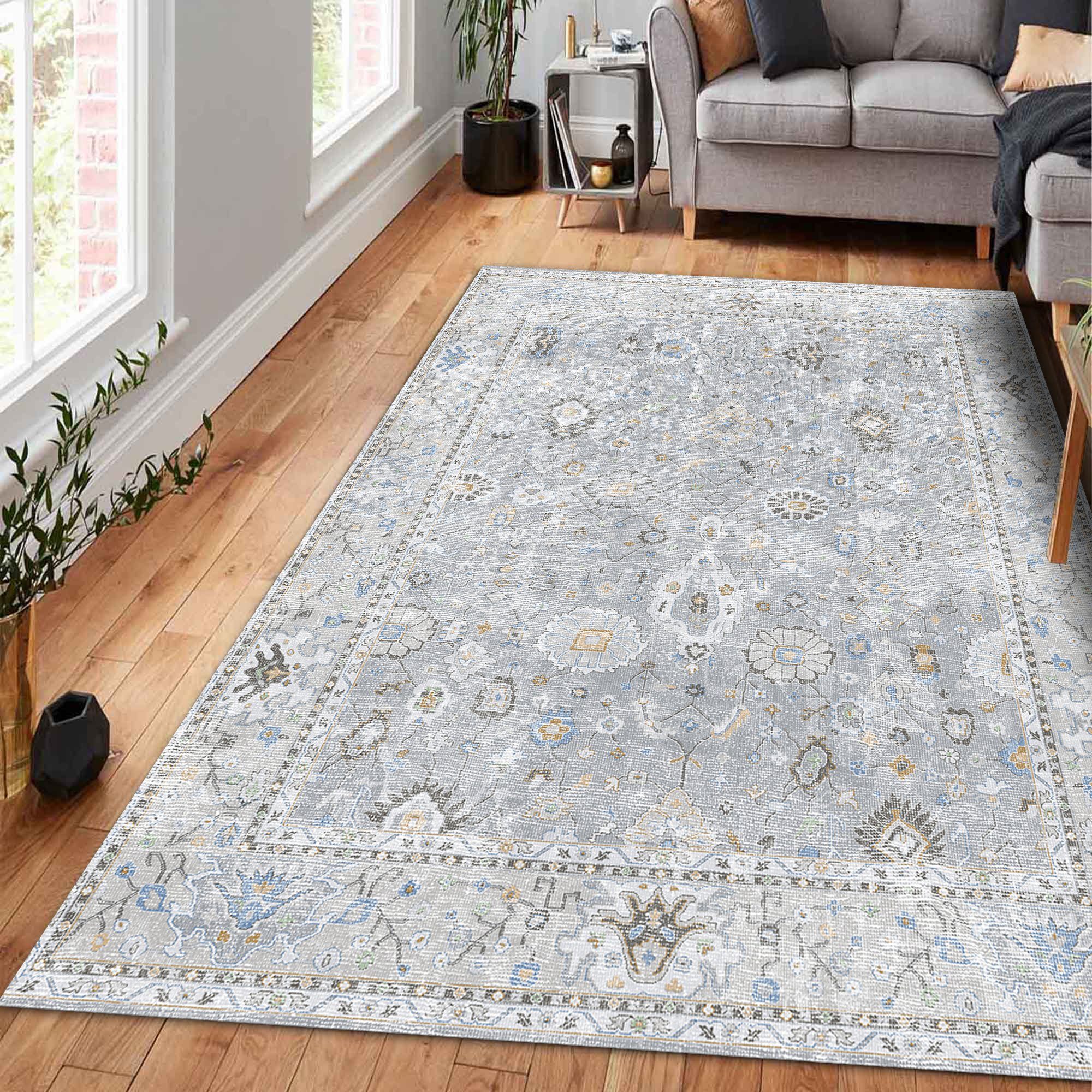 Bamyum Teppich Saint Teppich mit Chenille-Druck, Waschbarer, Antibakteriell günstig online kaufen