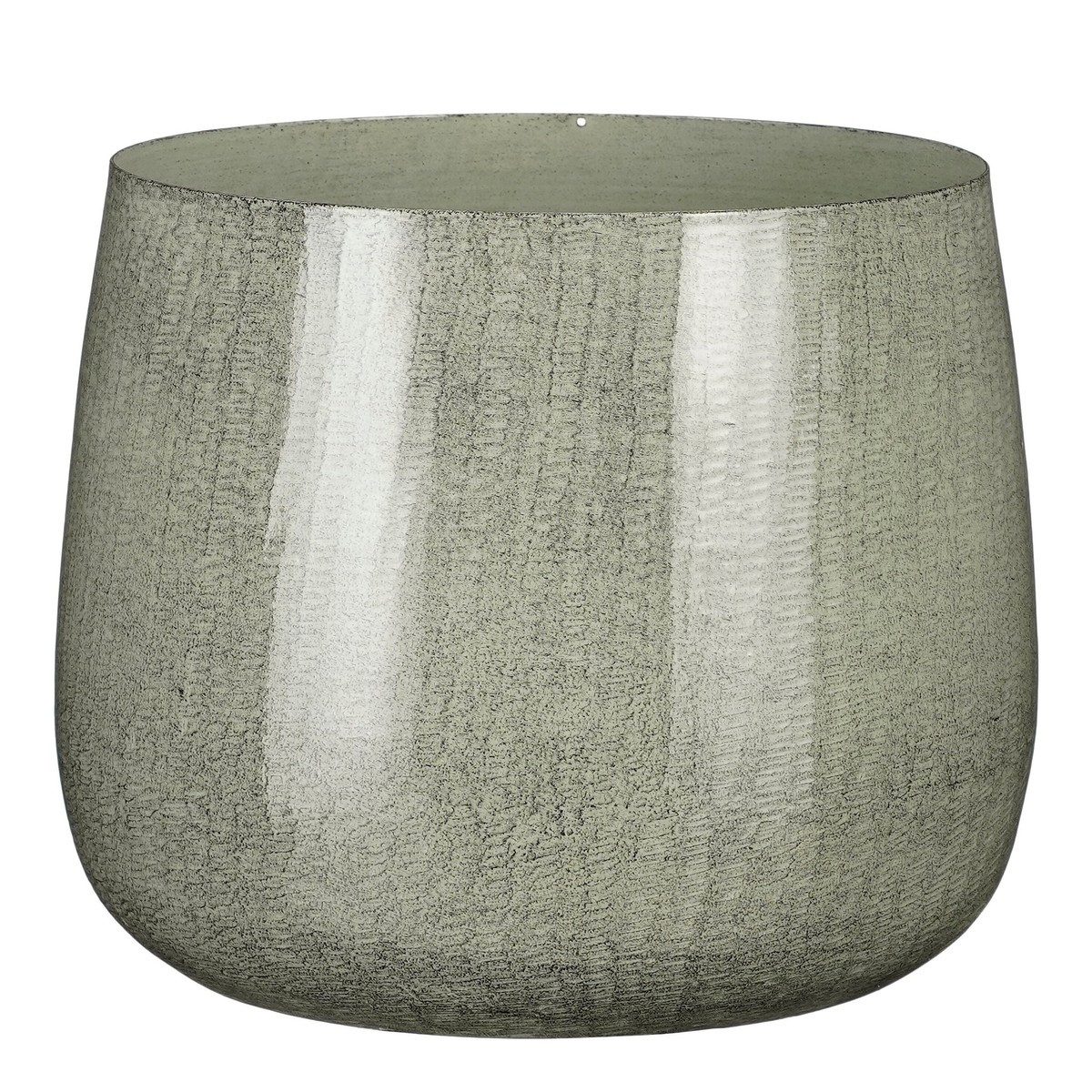 Mica Decorations Blumentopf Mica Decorations Benson Topf rund h.grau - h22xd24cm
