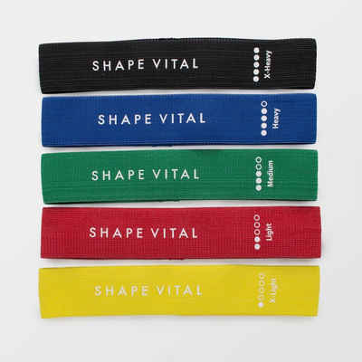 shapevital.de Trainingsbänder SHAPEVITAL Fitnessbänder Loops für effektives Muskeltraining, aus hautfreundlichen Textilfasern, geeignet für alle Fitnesslevels