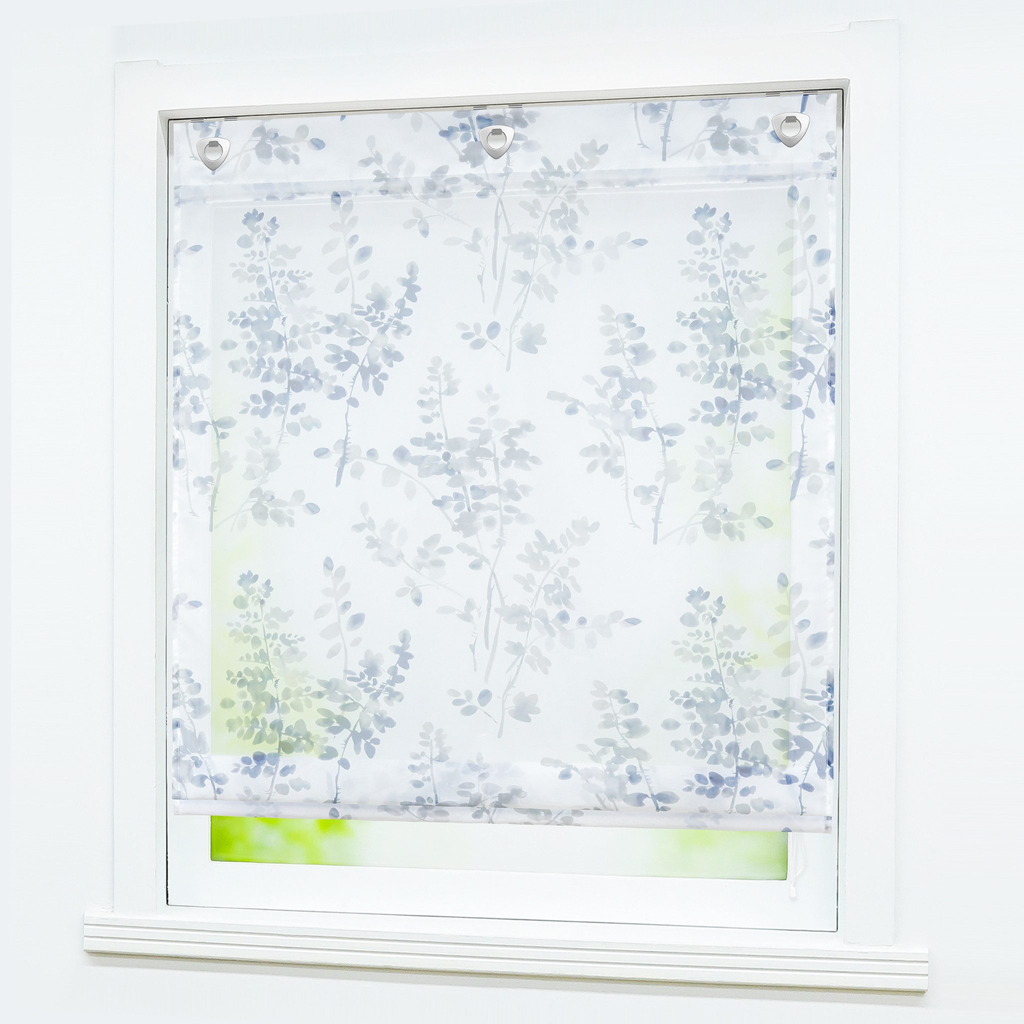 Joyswahl Raffrollo, mit Hakenaufhängung, ohne Bohren Küche mit U-Haken Voil günstig online kaufen