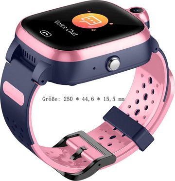 GelldG Kinder Smartwatch mit GPS und Telefon Uhr 4G WiFi Videoanruf SOS Smartwatch