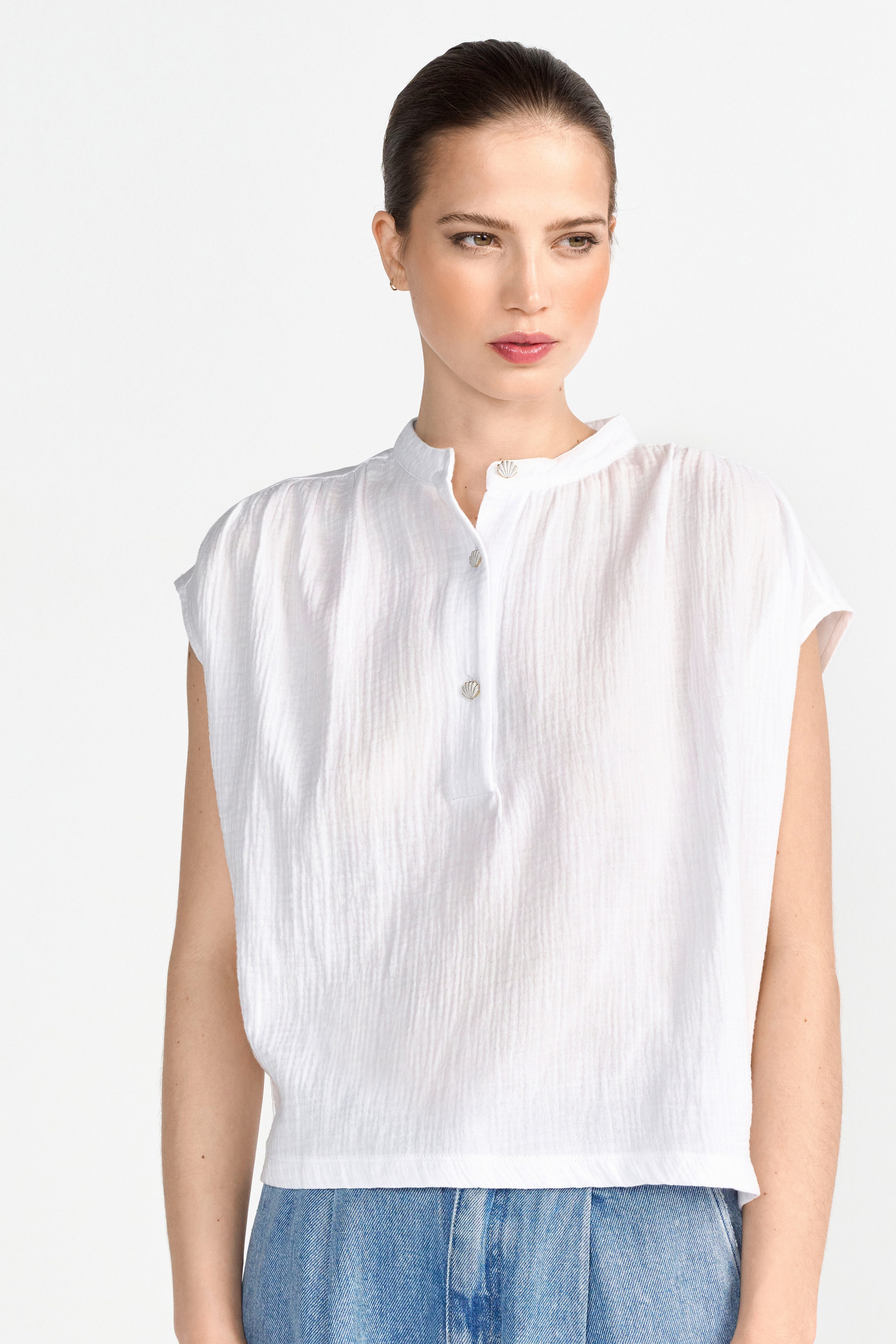 RICHROYAL Blusenshirt Mit Raffungen günstig online kaufen
