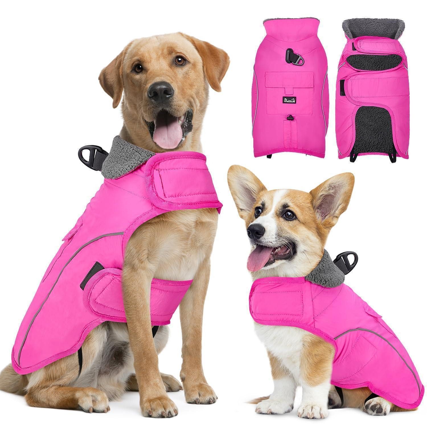LuxusKollektion Hundemantel Hundemantel Winter Fleece Fuchsia S