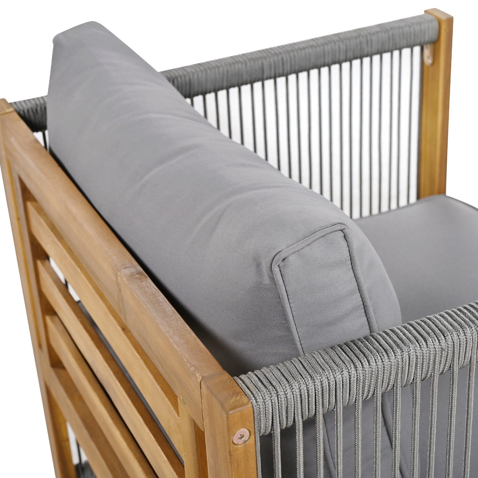 Gartenlounge-Set, (Gartenmöbel Set, 4-tlg), Sitzgruppe für 4 Personen, mit bequemem Kissen