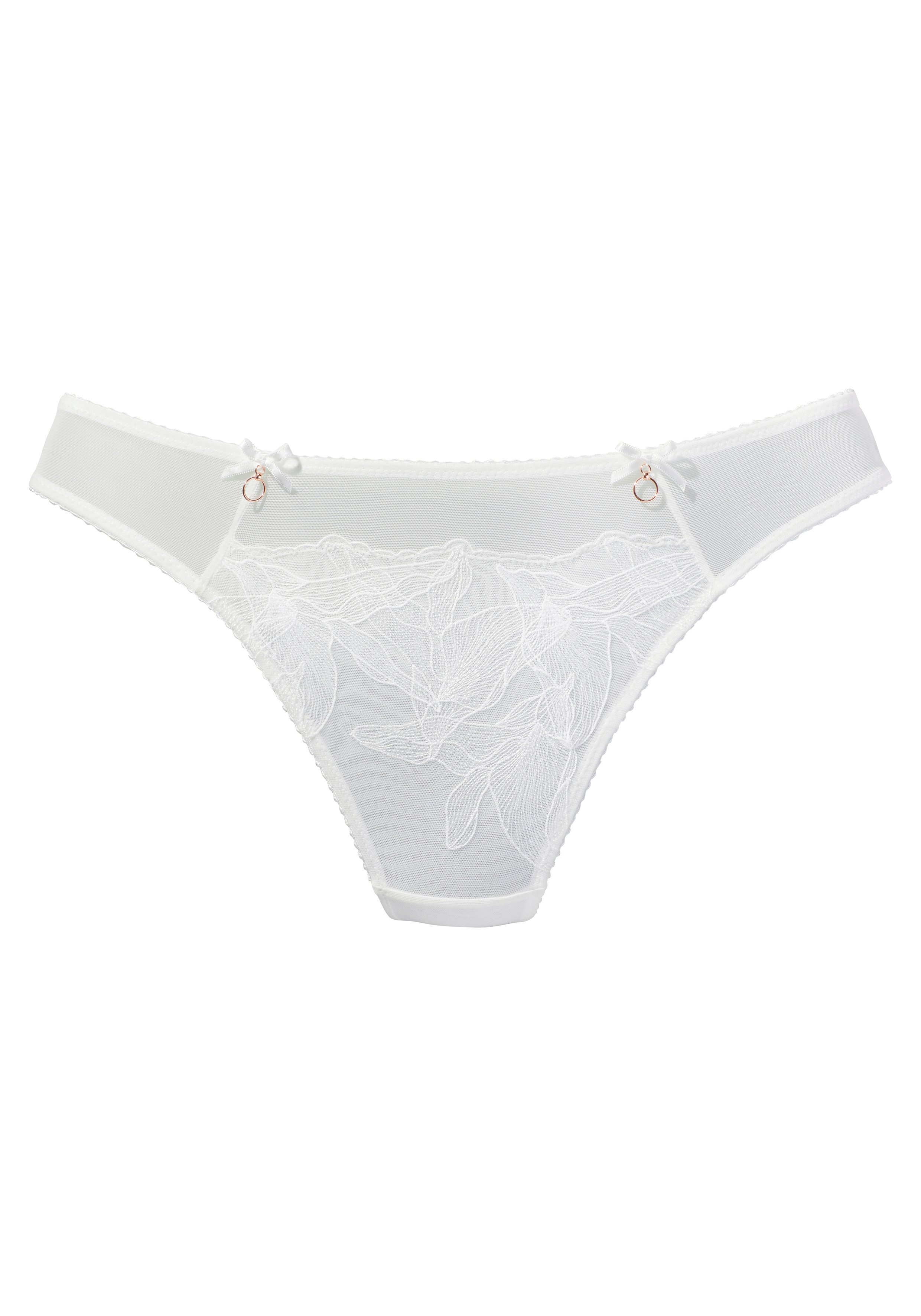 LASCANA String Gabriella aus Mesh mit hauchzarter Stickerei, transparente Unterwäsche. € 22,99