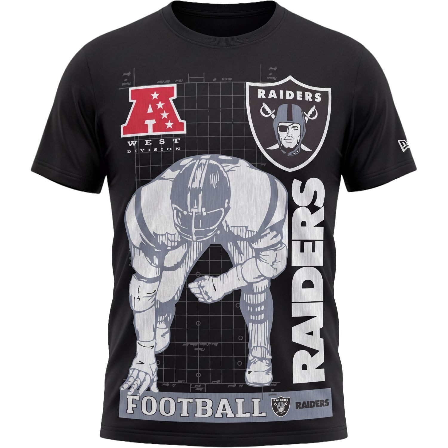 New Era Print-Shirt NFL TACKLE Las Vegas Raiders