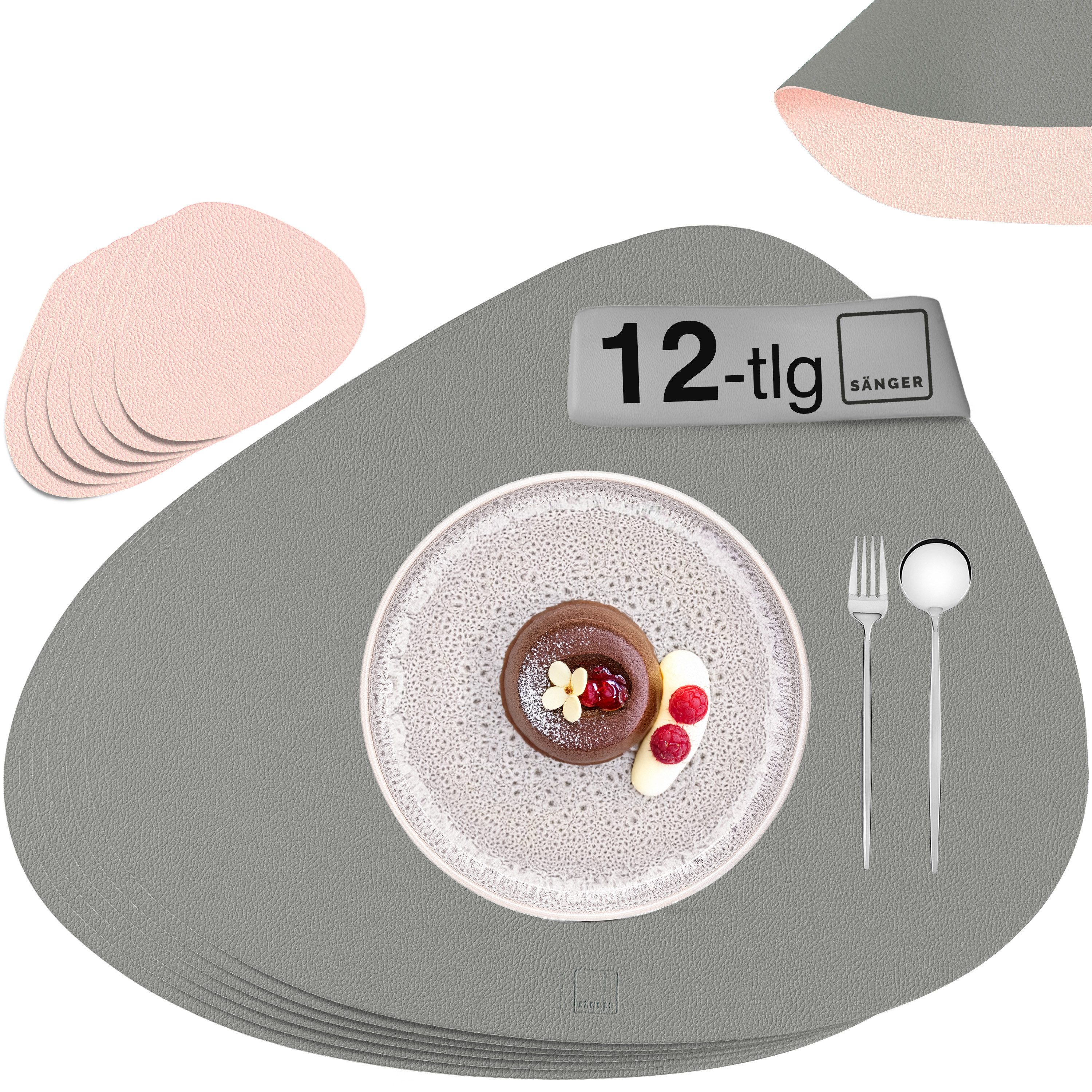 SÄNGER Platzset aus Kunstleder, (Set, 12-St., günstig online kaufen
