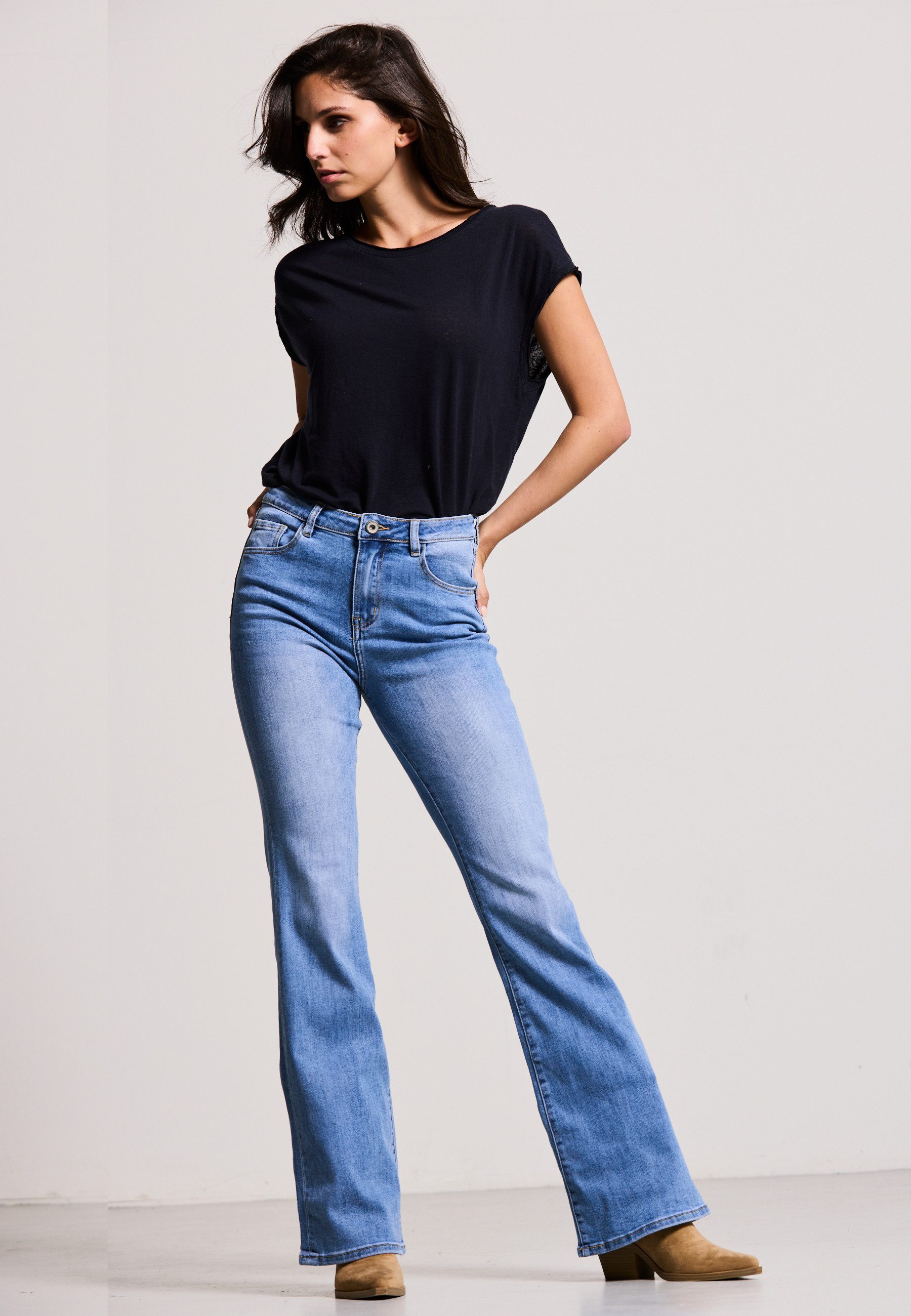 Andijamo-Fashion Schlagjeans RETRO GROOVE Stretch günstig online kaufen