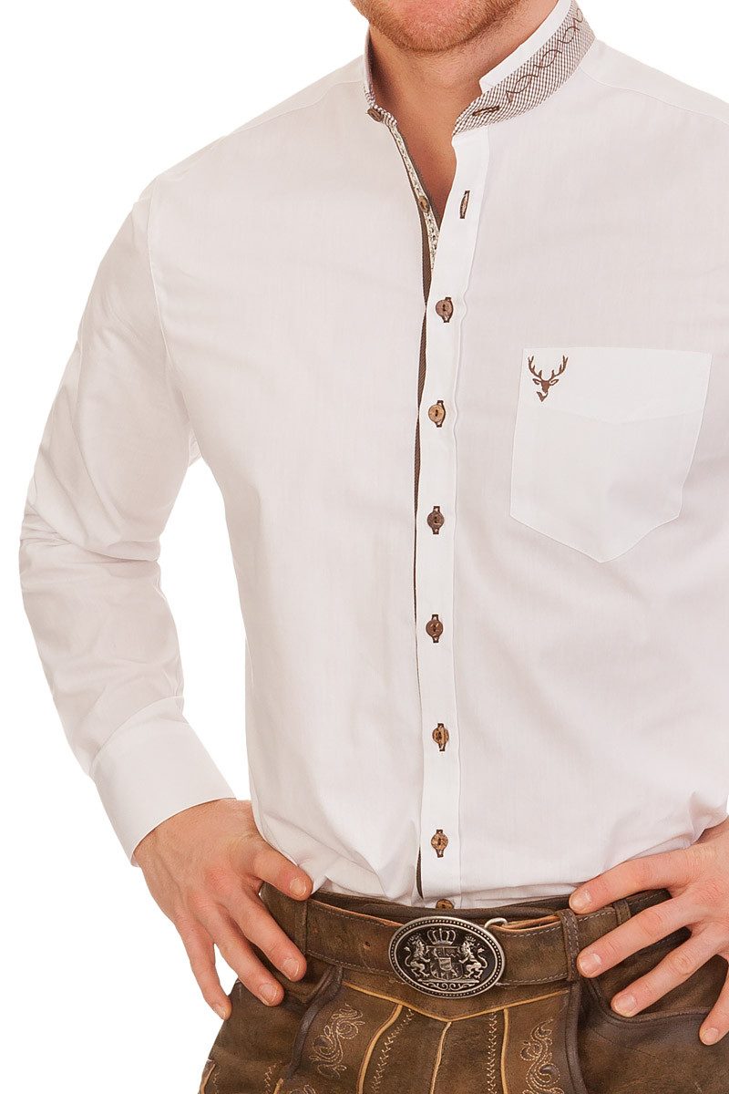Orbis Textil GmbH & Co. KG Trachtenhemd Trachtenhemd - EDWIN - weiß günstig online kaufen