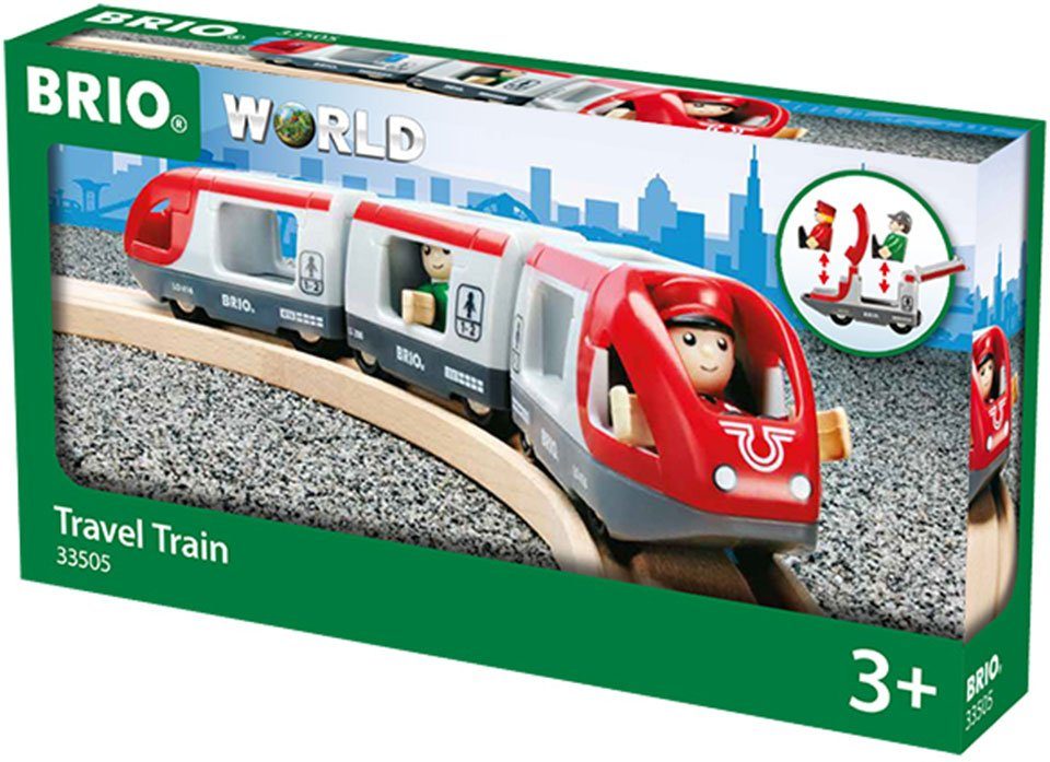 BRIO® Spielzeug-Eisenbahn BRIO® WORLD, Roter Reisezug