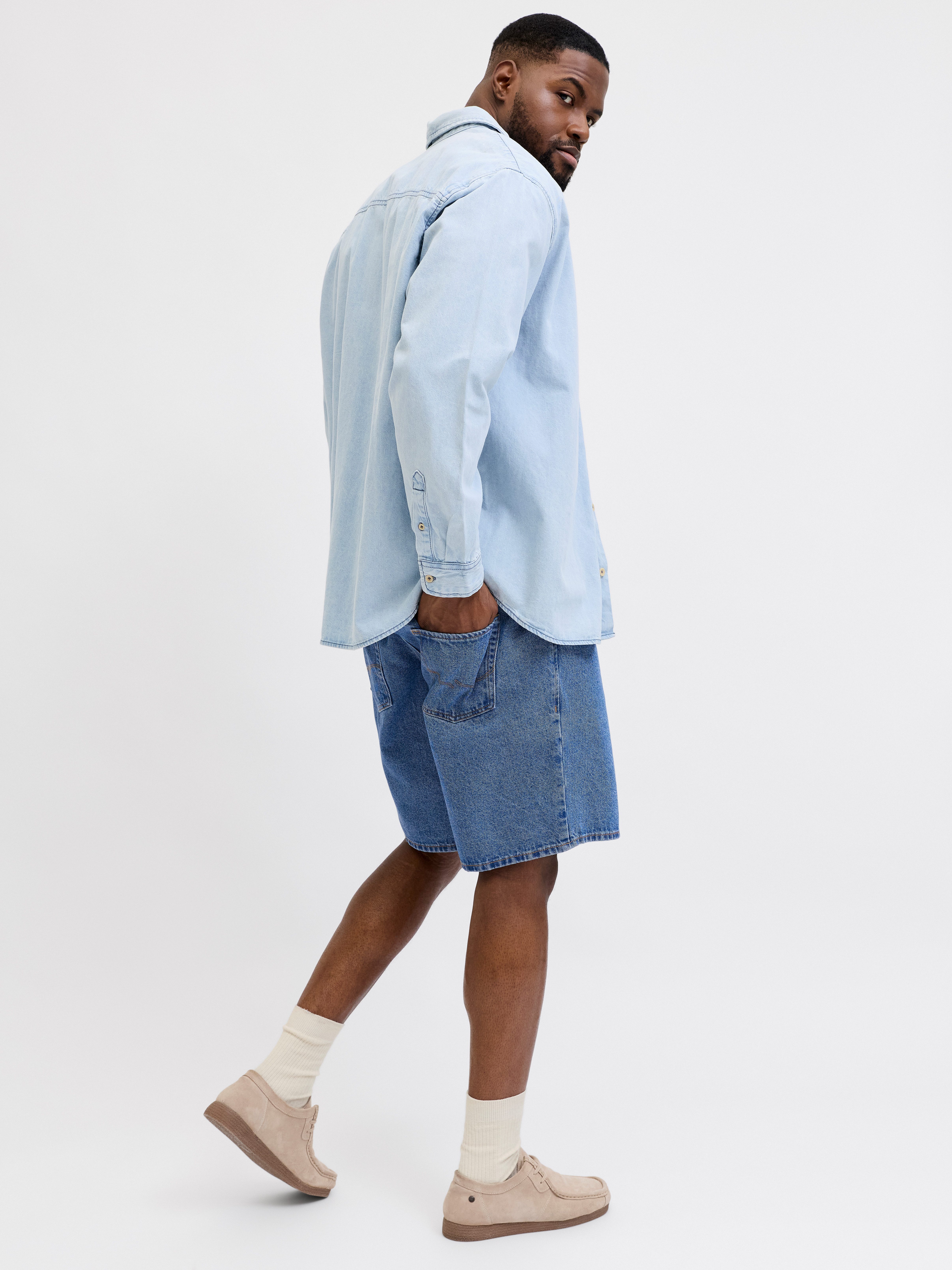Jack & Jones PlusSize Jeansbermudas JJITONY JJORIGINAL SHORT Five-Pocket-Design, relaxed fit