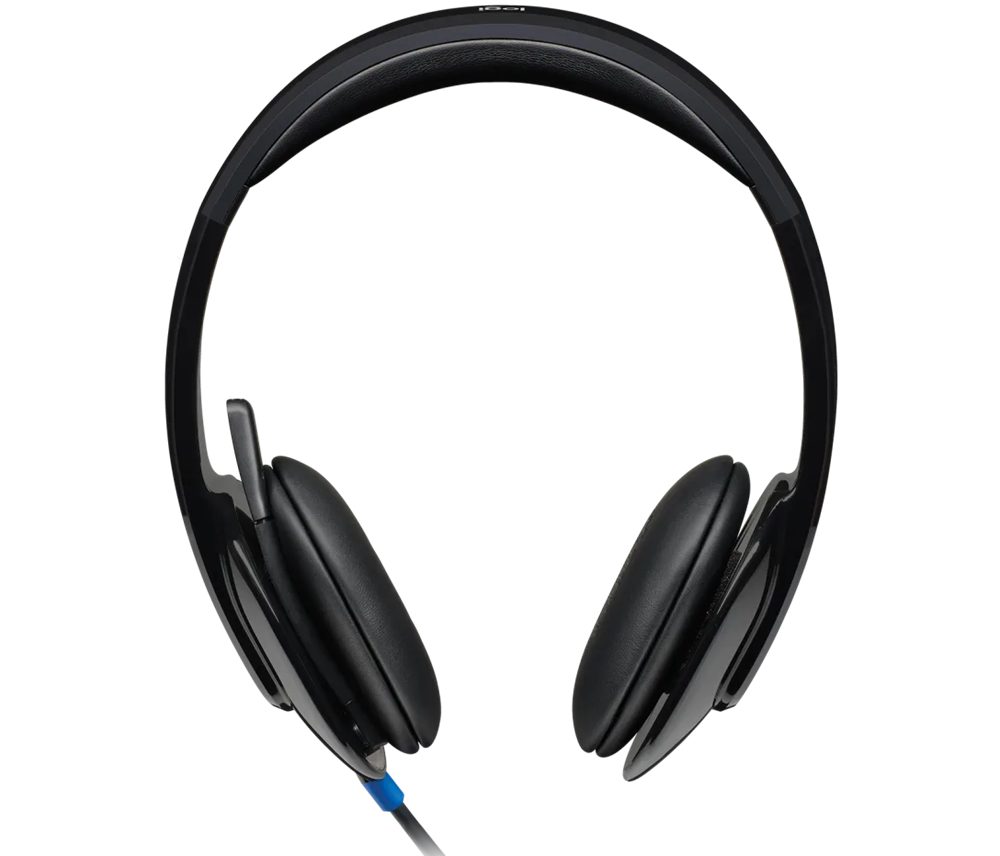Logitech H540 mit Mikrofon und Rauschunterdrückung über USB-Anschluss Stereo-Headset