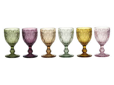 Chic Antique Weinglas Saint Emilion Weingläser im 6er Set Muster, Glas
