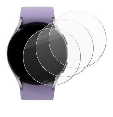 Savvies Panzerglas für Samsung Galaxy Watch 5 (40mm), Displayschutzglas, 3 Stück, Schutzglas Echtglas 9H Härte klar Anti-Fingerprint