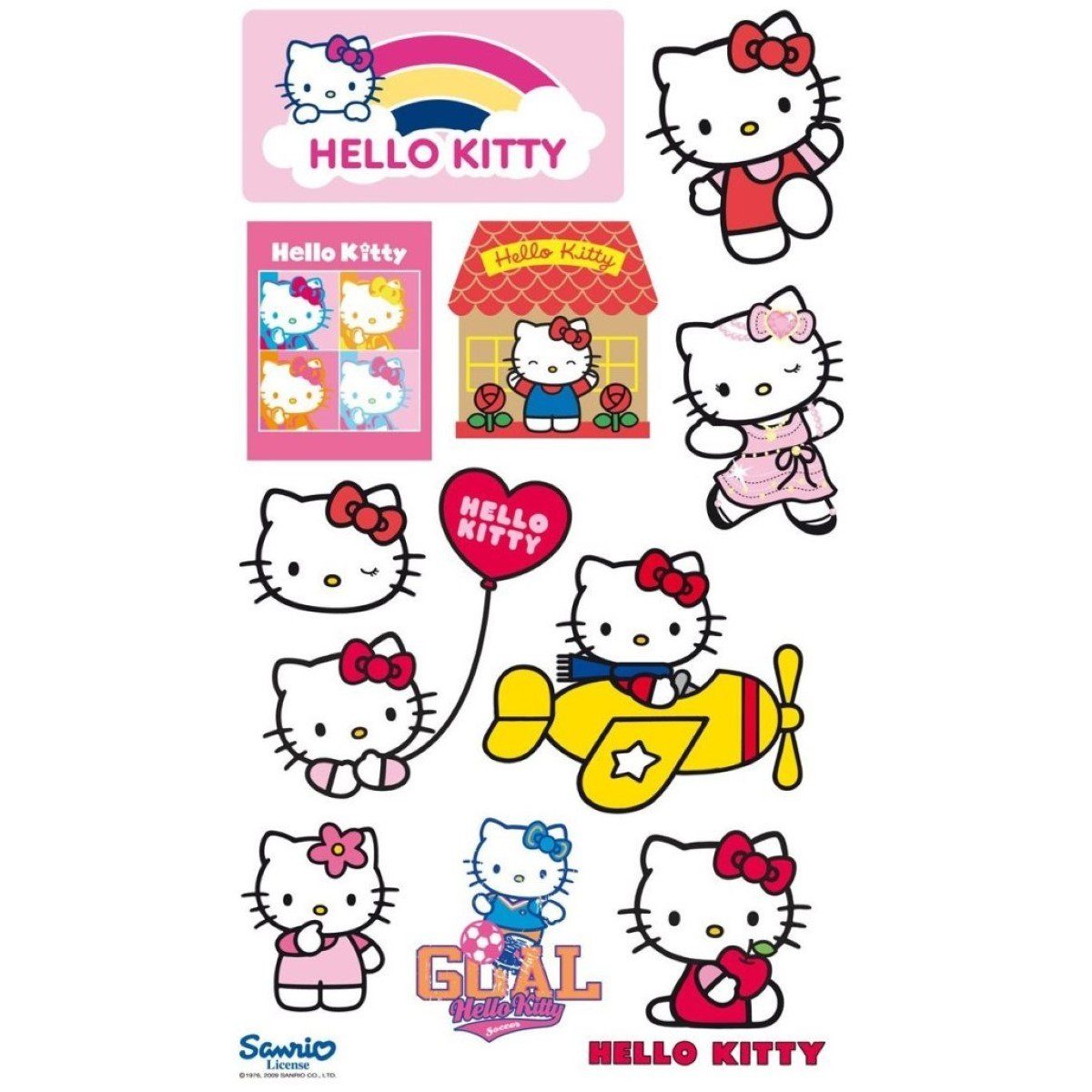 Vidis Hello Kitty In-Ear Kopfhörer + Aufkleber In-Ear-Kopfhörer (Stereo, 3,5mm, 3,5mm Klinke Stereo Ohrhörer Headset Silikon-Ohrpolster) – Bild 5 von 5