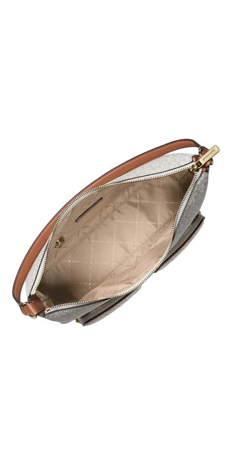 MICHAEL KORS Handtasche Michael Kors Merritt Large Cargo Shoulder Bag Vanilla Handtasche