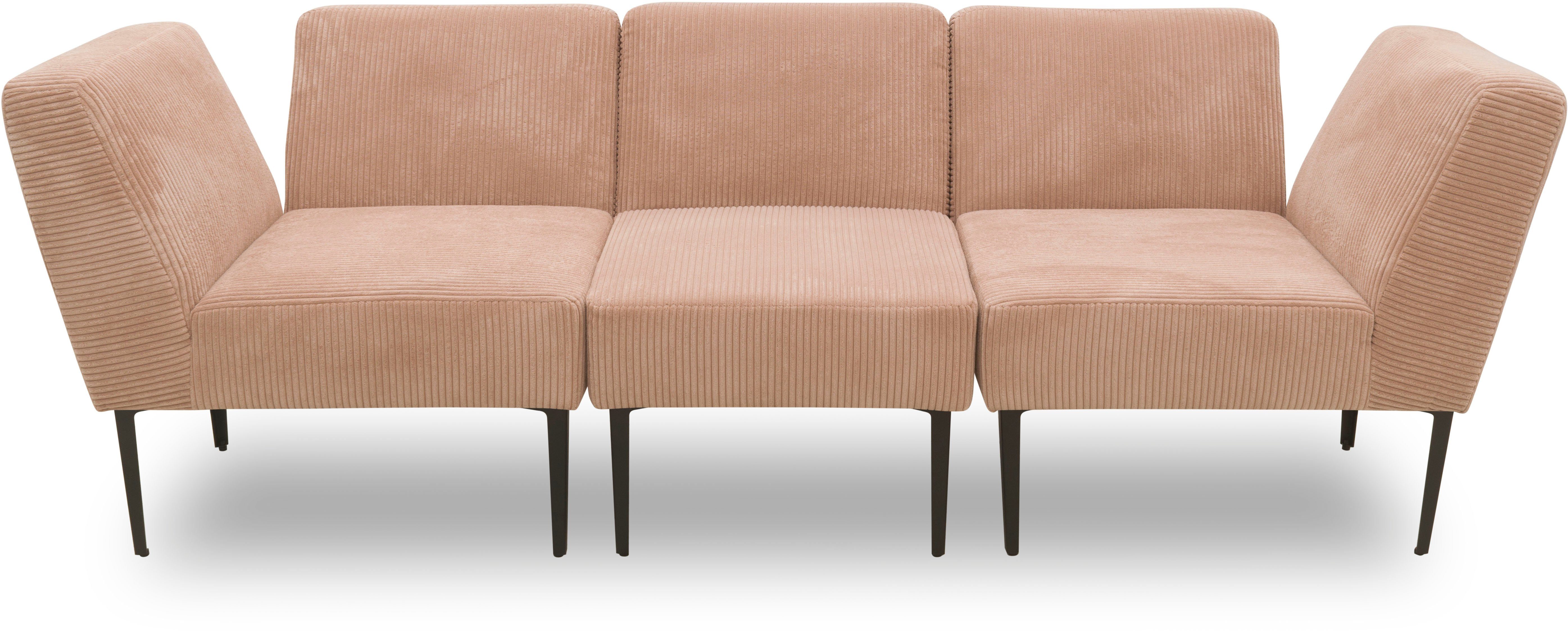 DOMO collection Sessel 700010 Lieferzeit nur 2 Wochen, auch einzeln stellbar, für individuelle Zusammenstellung eines persönlichen Sofas, Cord-Bezug