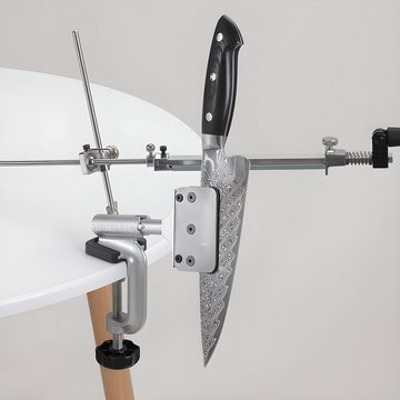 Retoo Messerschärfer Messerschleifer Professionelle 4 Schleifstein Sharpener, Ein ergonomischer Griff, 4 sorgfältig ausgewählte Wassersteine