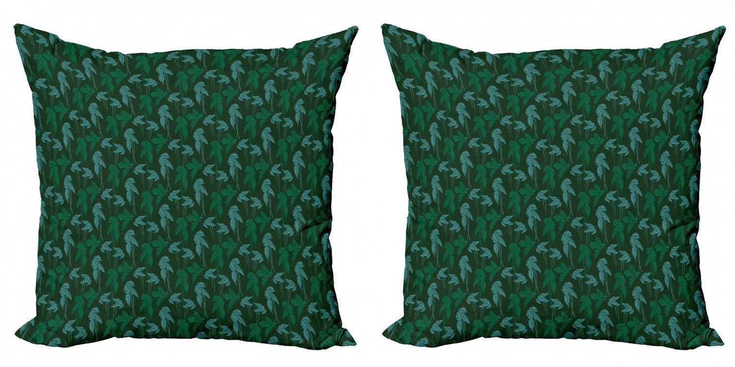 Kissenbezüge Modern Accent Doppelseitiger Digitaldruck, (2 Jungle Wachstum Abakuhaus Tropisch Leaves Stück), Motiv