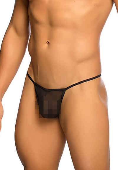 MOB Eroticwear String Transparenter String - schwarz (1-St) transparent