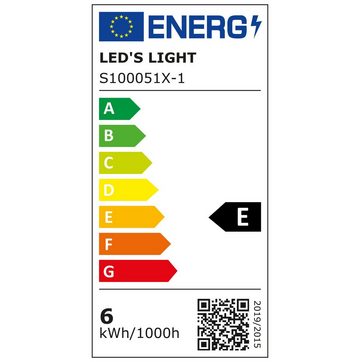 LED's light LED Außen-Wandleuchte 1000510 LED-Außenwandleuchte, LED, schwarz 1-flammig 7,5 Watt drehbar 340°