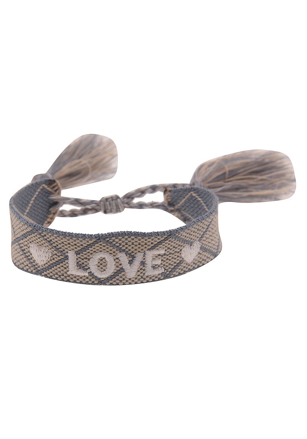 leslii Armband Love, Festival beige-hellblau-weiß 260120408, Armband, 260120412