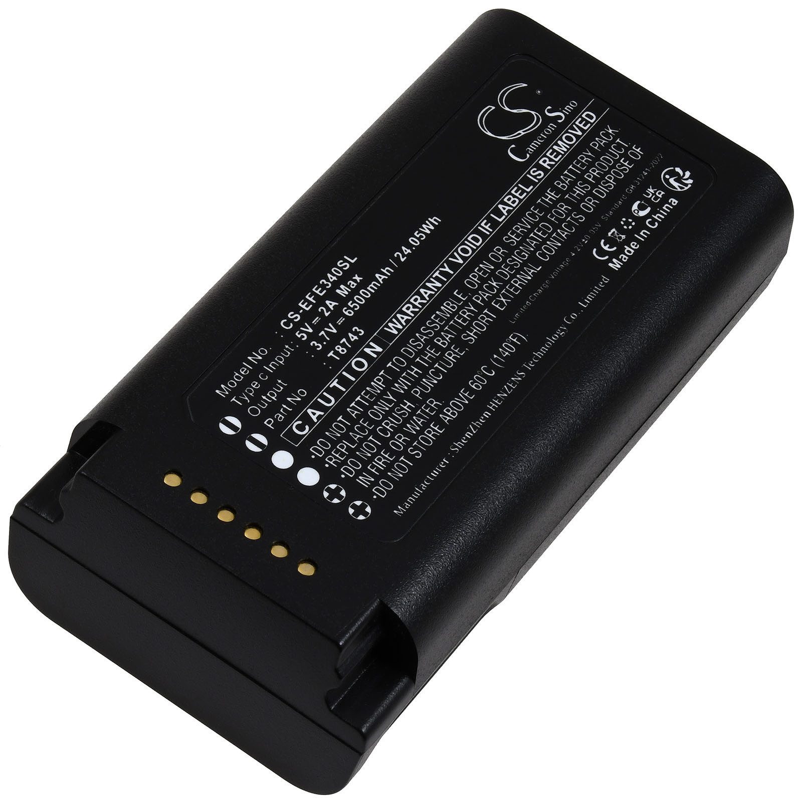 Powery Akku für eufy Video Doorbell E340 Akku 6500 mAh (3.7 V)