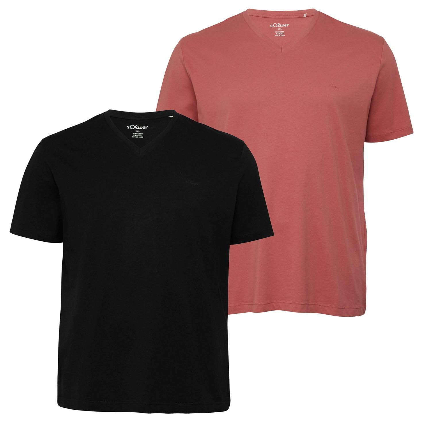 s.Oliver T-Shirt Basic (Sparpack, 2-tlg., 2er-Pack) günstig online kaufen